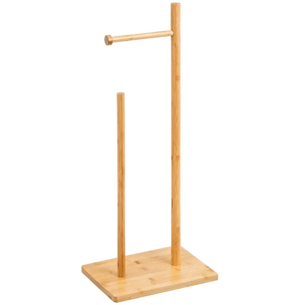 Piantana Bagno Porta Carta Igienica Legno Bambù Portarotoli da Terra Salvaspazio in Porta carta igienica Danyx - Casoria, commercioVirtuoso.it