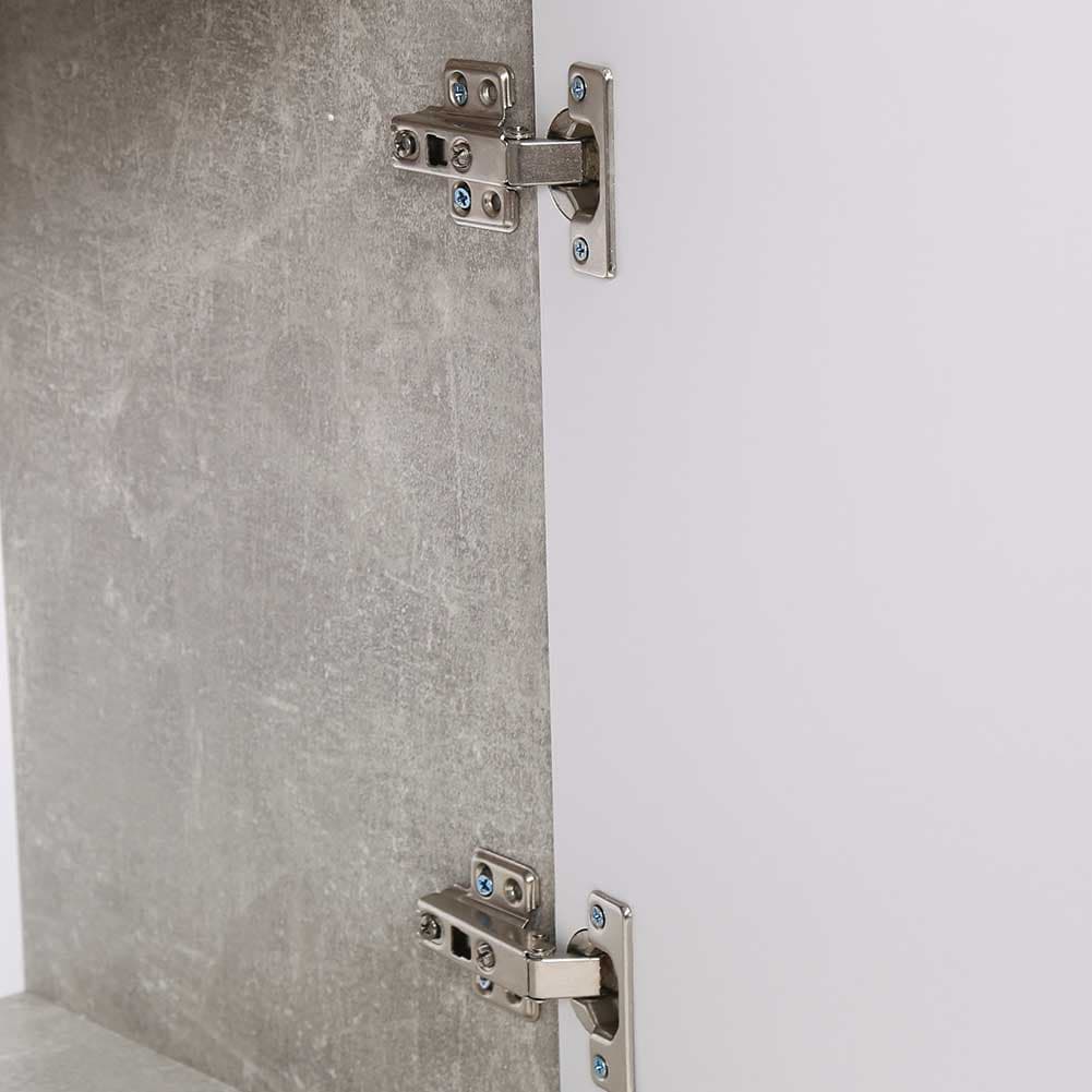 Mobile Cassettiera Moderna 2 Porte 2 Cassetti Design Minimal Bianco Grigio 82cm in Comò e cassettiere Danyx - Casoria, commercioVirtuoso.it