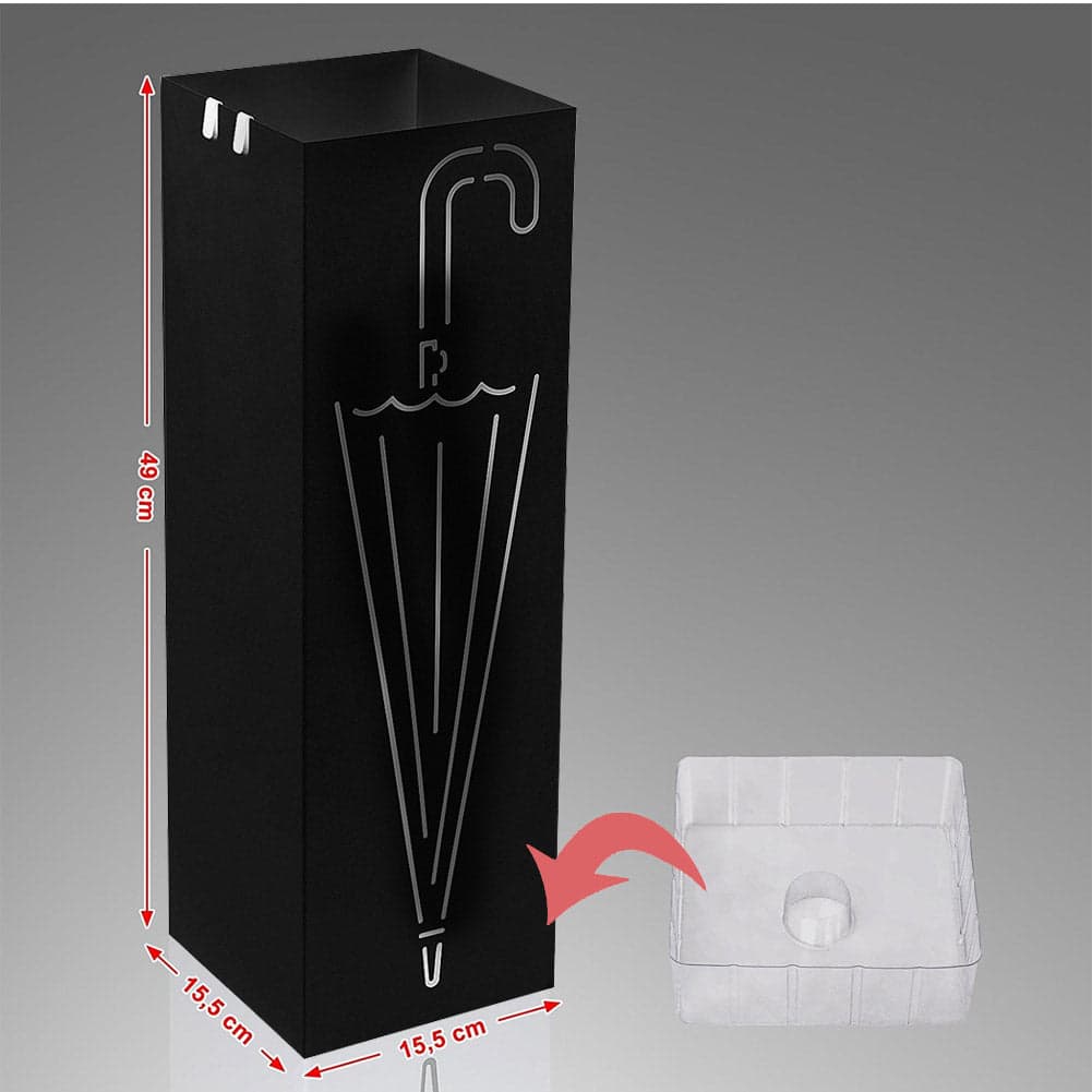 Porta Ombrelli Decorato 49cm Metallo Verniciato Bianco Interno Esterno con Accessori in Porta ombrelli Danyx - Casoria, commercioVirtuoso.it
