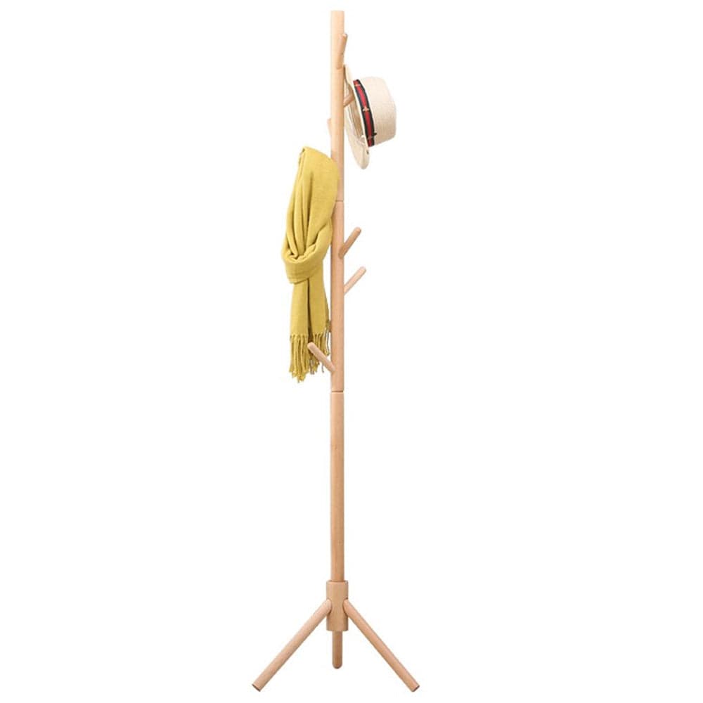 Piantana Appendiabiti in legno Naturale 8 Ganci 41x41 H176cm Verniciato Naturale in Appendiabiti Danyx - Casoria, commercioVirtuoso.it