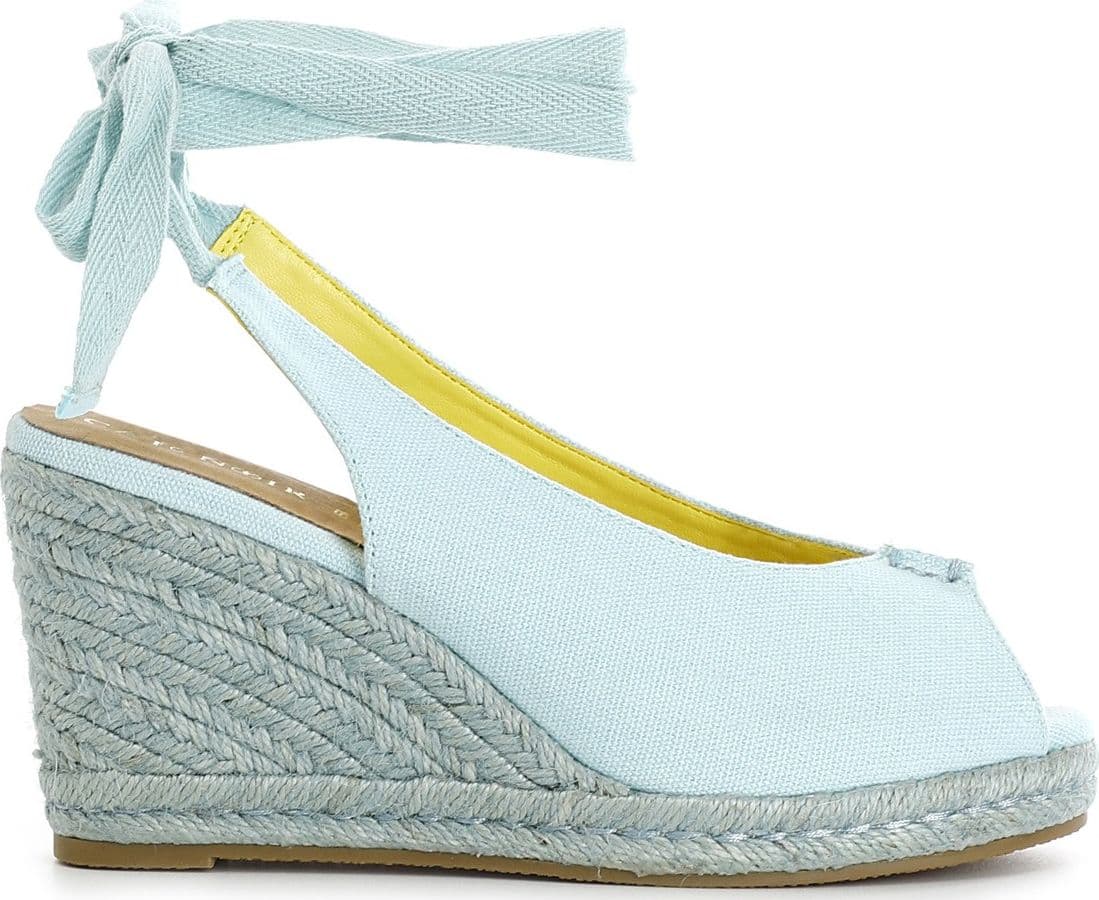 SCARPE APERTE IN CANVAS SU ZEPPA CORDA in Sandali moda 3A Moda Mare Sport - Bellaria Igea Marina, commercioVirtuoso.it