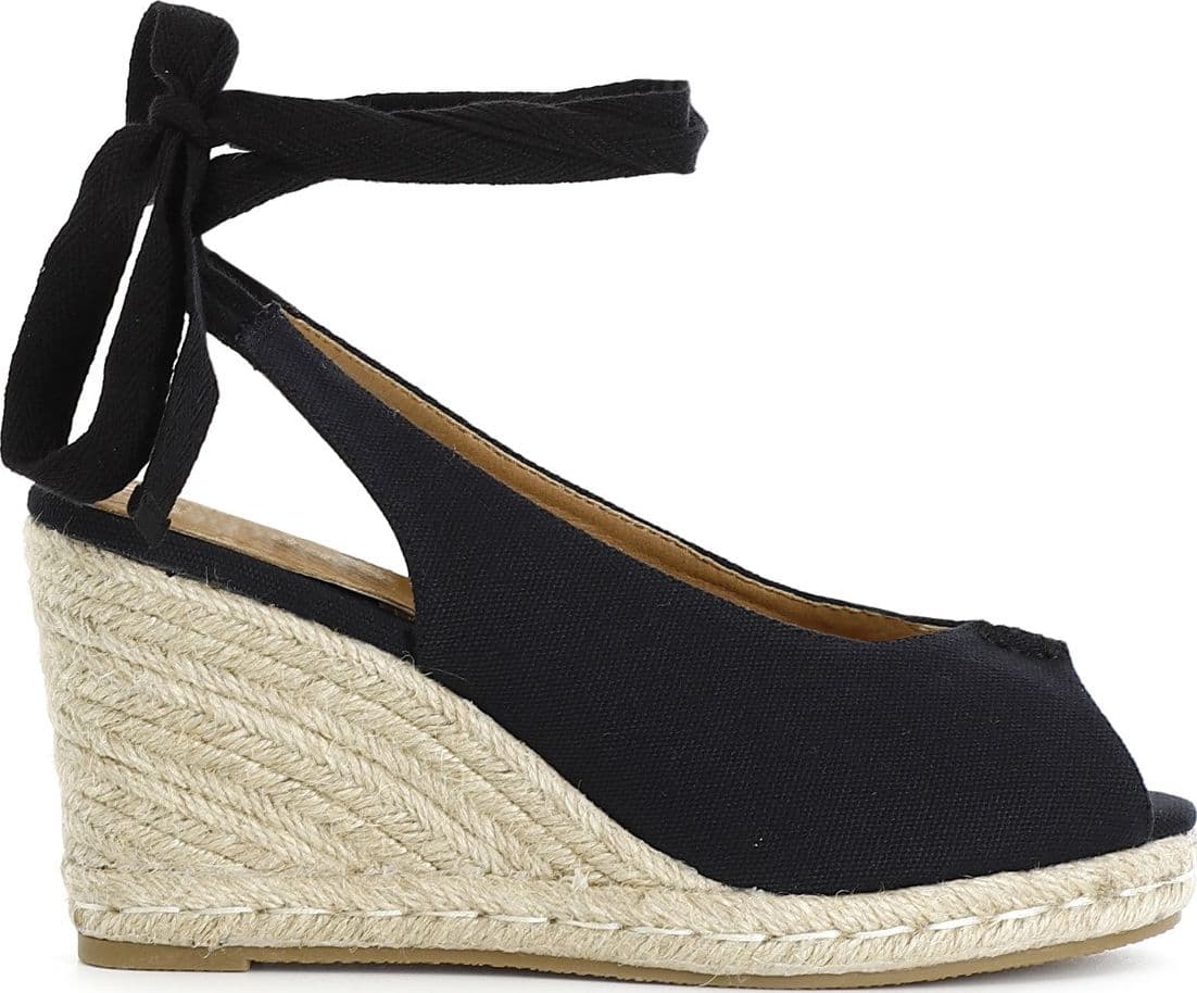 SCARPE APERTE IN CANVAS SU ZEPPA CORDA in Sandali moda 3A Moda Mare Sport - Bellaria Igea Marina, commercioVirtuoso.it