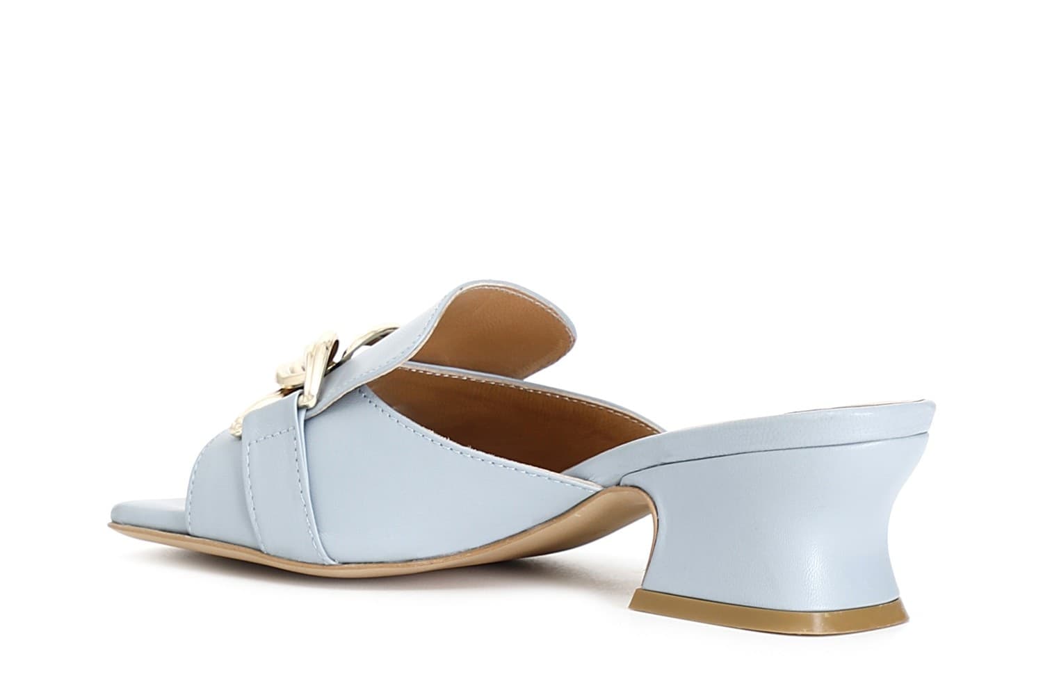 CIABATTA IN PELLE CON CATENA in Ciabatte moda 3A Moda Mare Sport - Bellaria Igea Marina, commercioVirtuoso.it