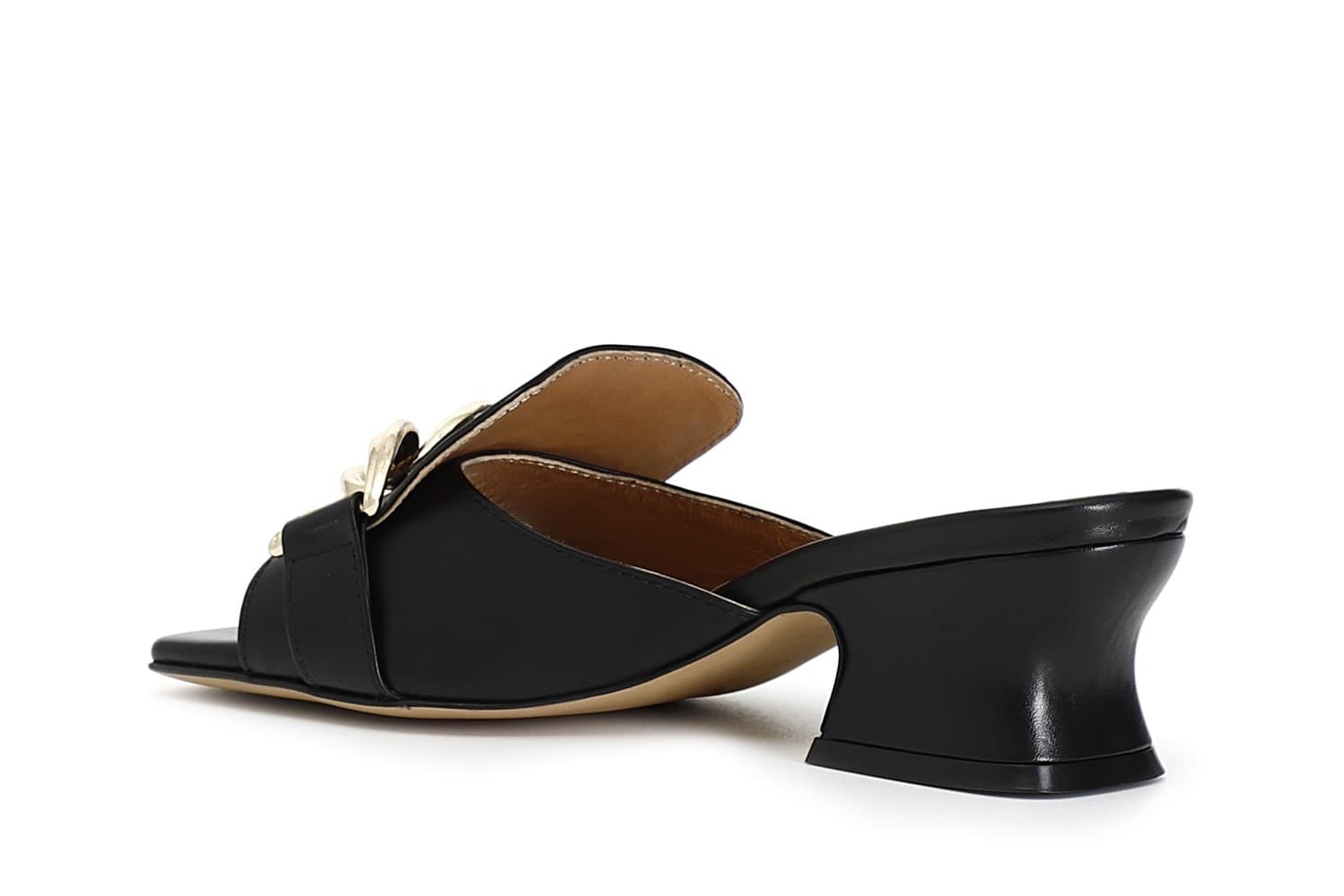 CIABATTA IN PELLE CON CATENA in Ciabatte moda 3A Moda Mare Sport - Bellaria Igea Marina, commercioVirtuoso.it