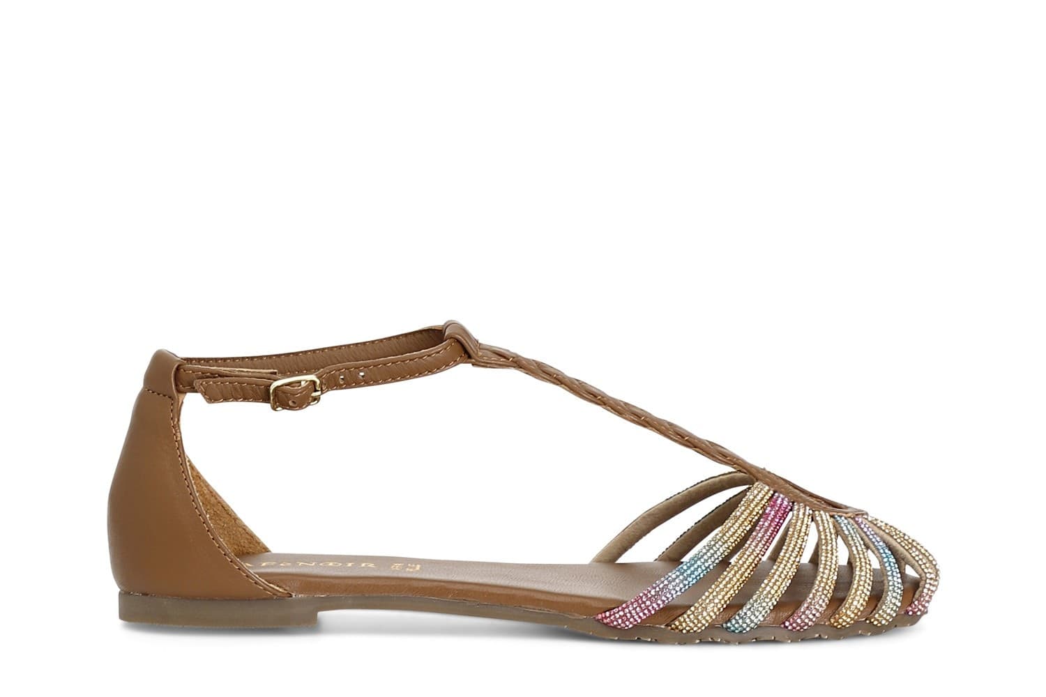 SANDALO IN PELLE CON MIGNON STRASS in Sandali moda 3A Moda Mare Sport - Bellaria Igea Marina, commercioVirtuoso.it