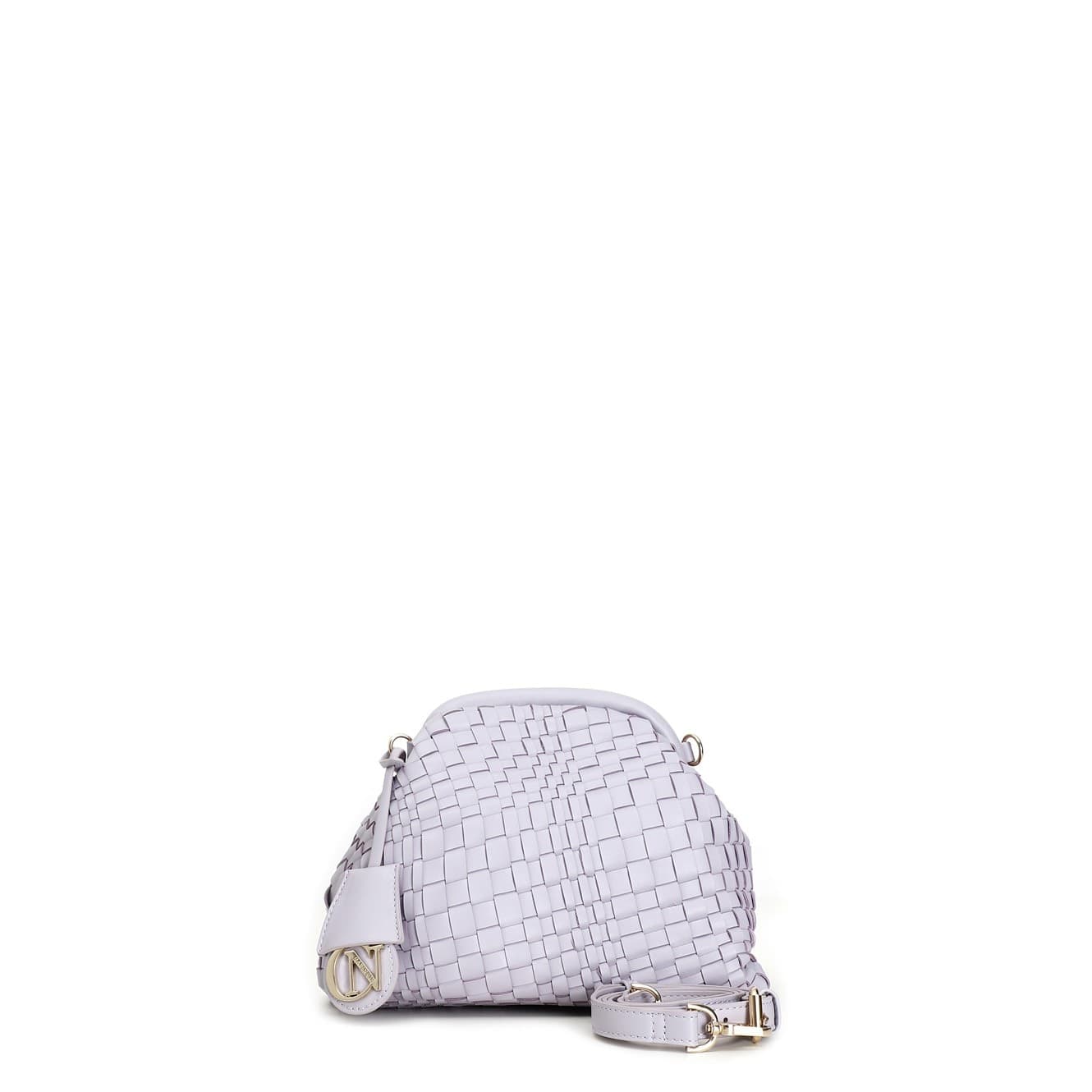 POCHETTE CON INTRECCIO IRREGOLARE E ACCESSORIO CN PENDENTE in Pochette e Clutch 3A Moda Mare Sport - Bellaria Igea Marina, commercioVirtuoso.it