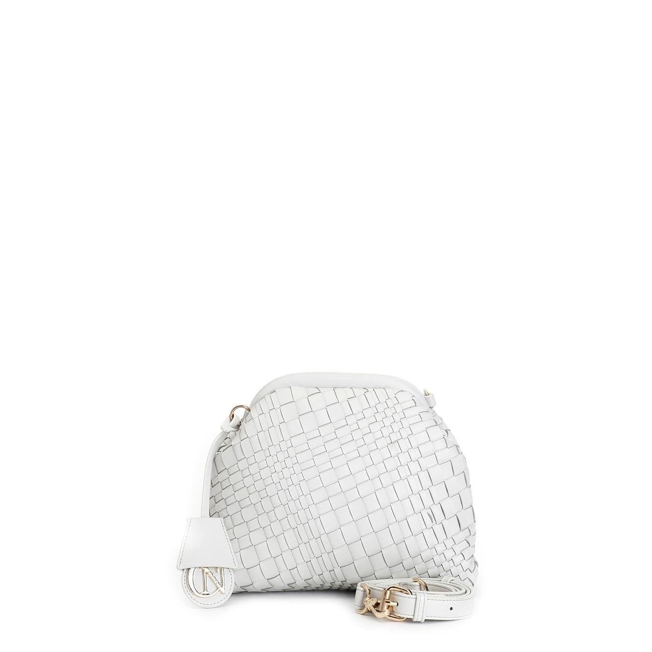 POCHETTE CON INTRECCIO IRREGOLARE E ACCESSORIO CN PENDENTE in Pochette e Clutch 3A Moda Mare Sport - Bellaria Igea Marina, commercioVirtuoso.it