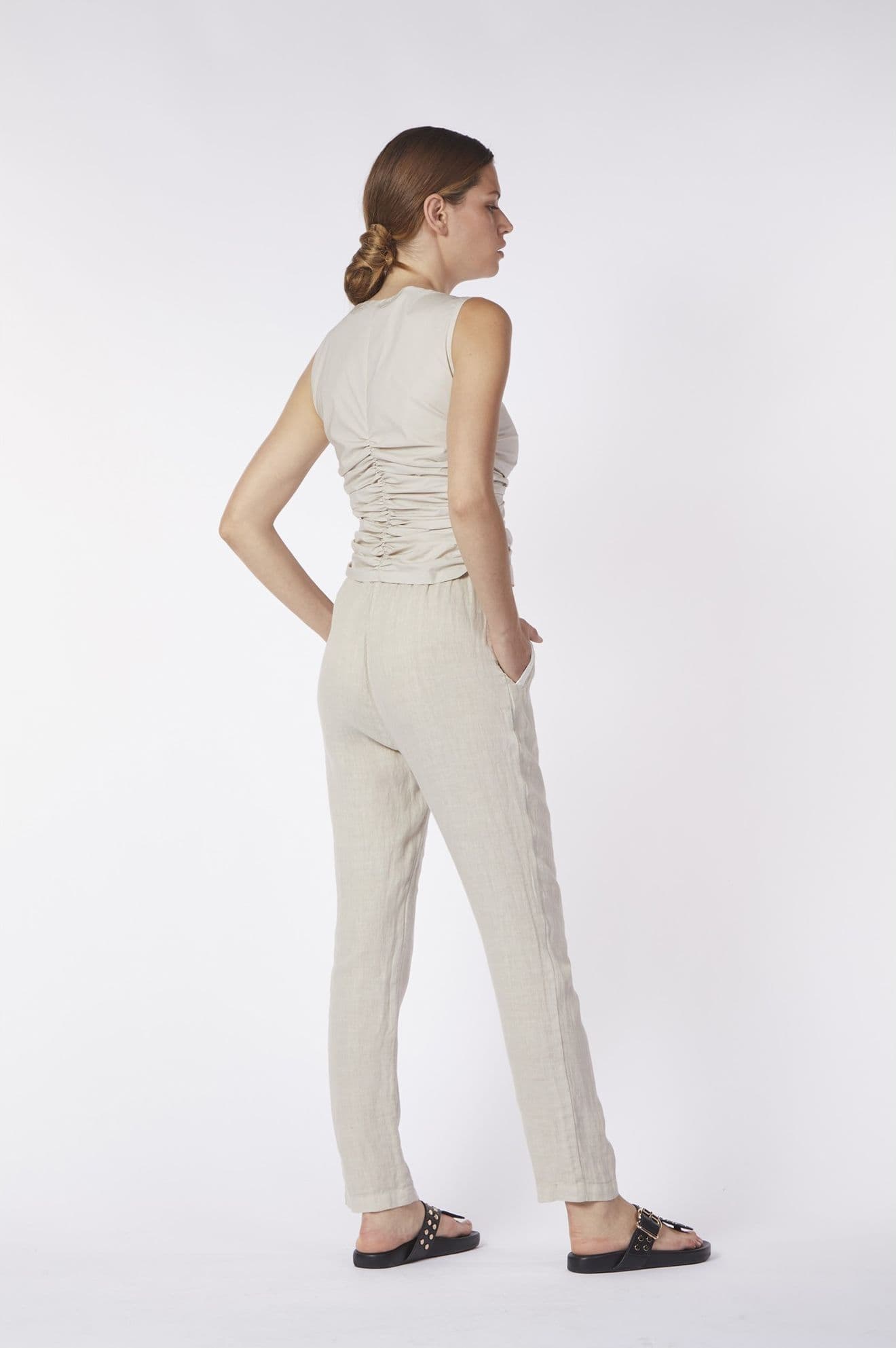 TOP CON INCRESPATURA AI FIANCHI in T-shirt 3A Moda Mare Sport - Bellaria Igea Marina, commercioVirtuoso.it