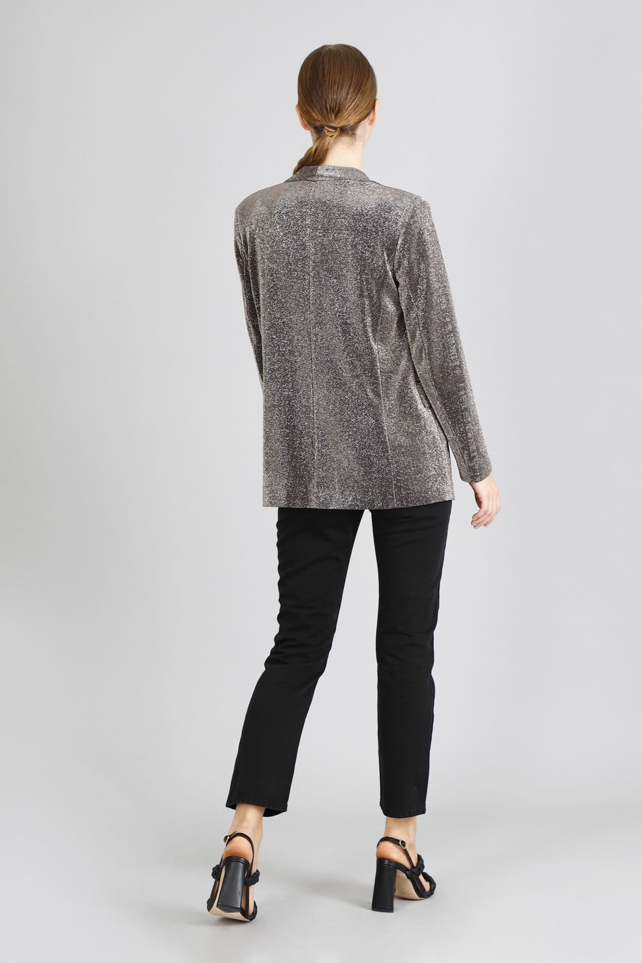 GIACCA COLLO SCIALLATO TESSUTO LUREX in Giacche da abito e blazer 3A Moda Mare Sport - Bellaria Igea Marina, commercioVirtuoso.it