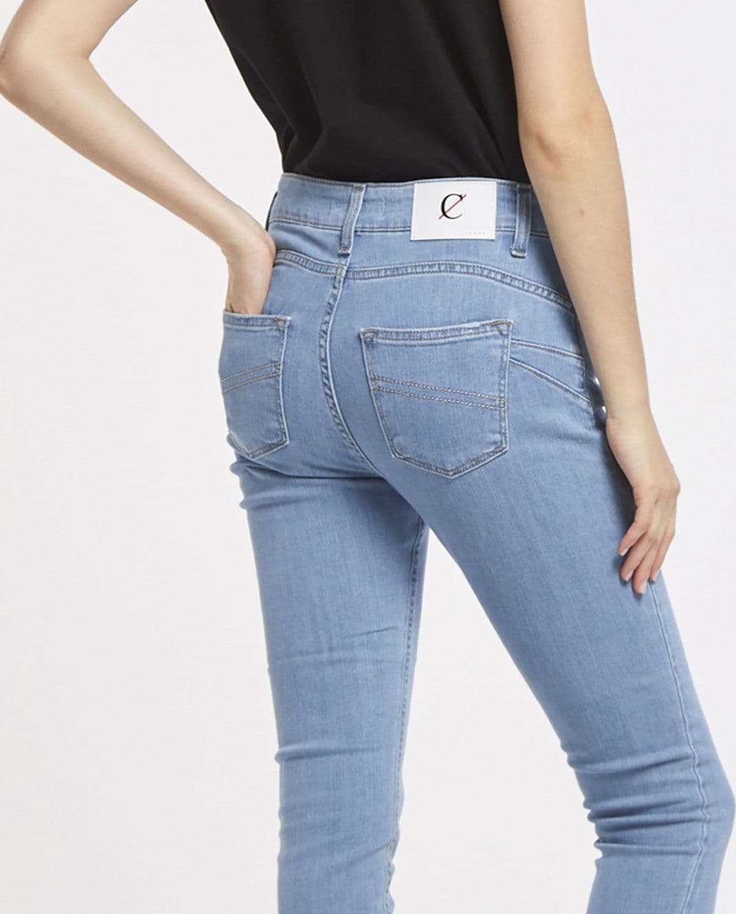 PANTALONE SKINNY CON ABRASIONI ALL'ORLO in Jeans 3A Moda Mare Sport - Bellaria Igea Marina, commercioVirtuoso.it