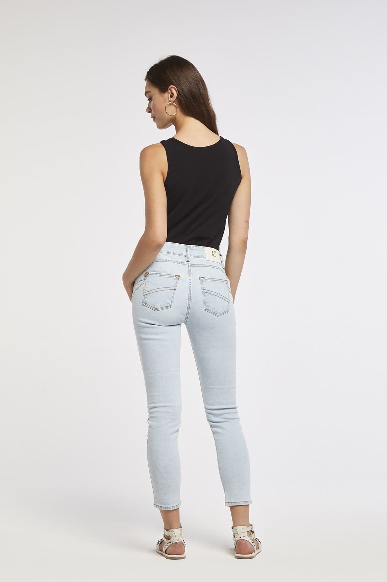 PANTALONE SKINNY CON STRAS in Jeans 3A Moda Mare Sport - Bellaria Igea Marina, commercioVirtuoso.it