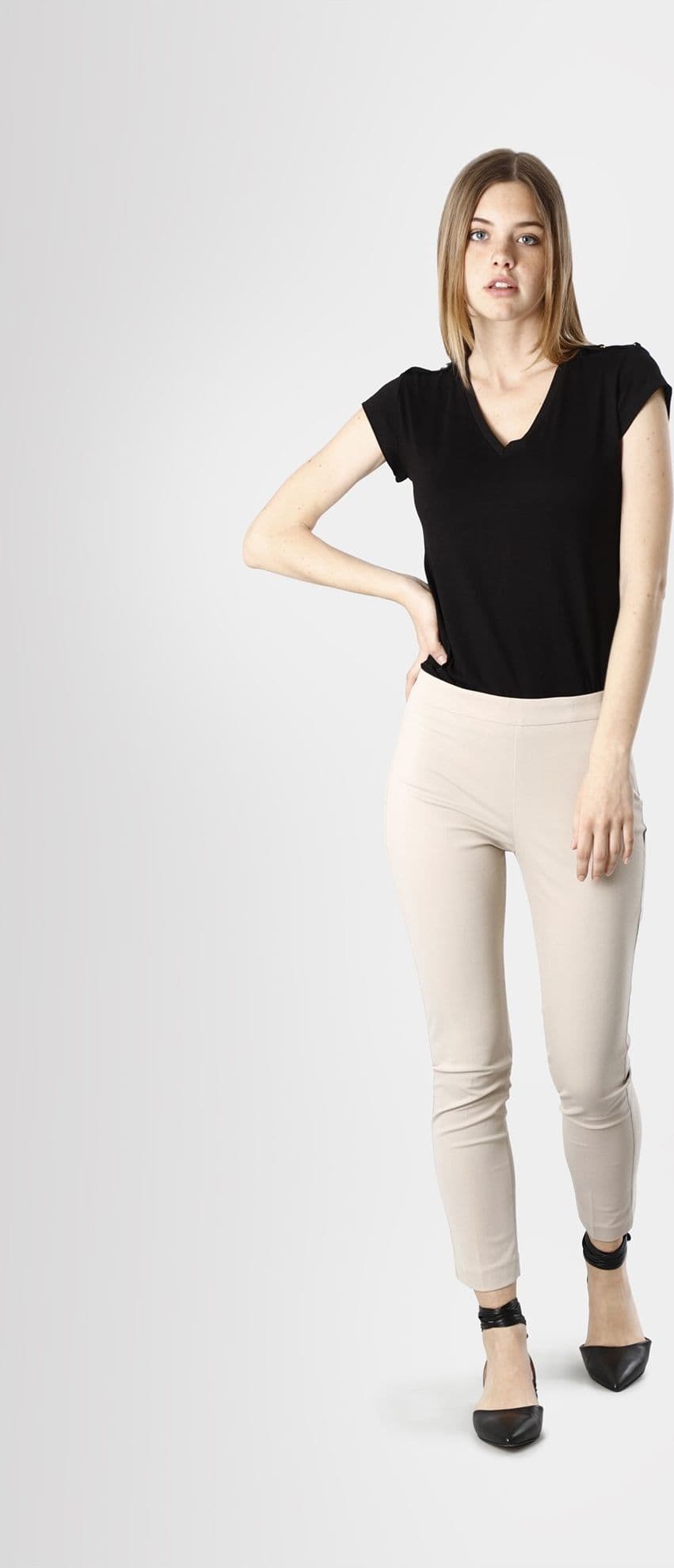 PANTALONE SIGARETTA ELASTICIZZATO in Leggings 3A Moda Mare Sport - Bellaria Igea Marina, commercioVirtuoso.it