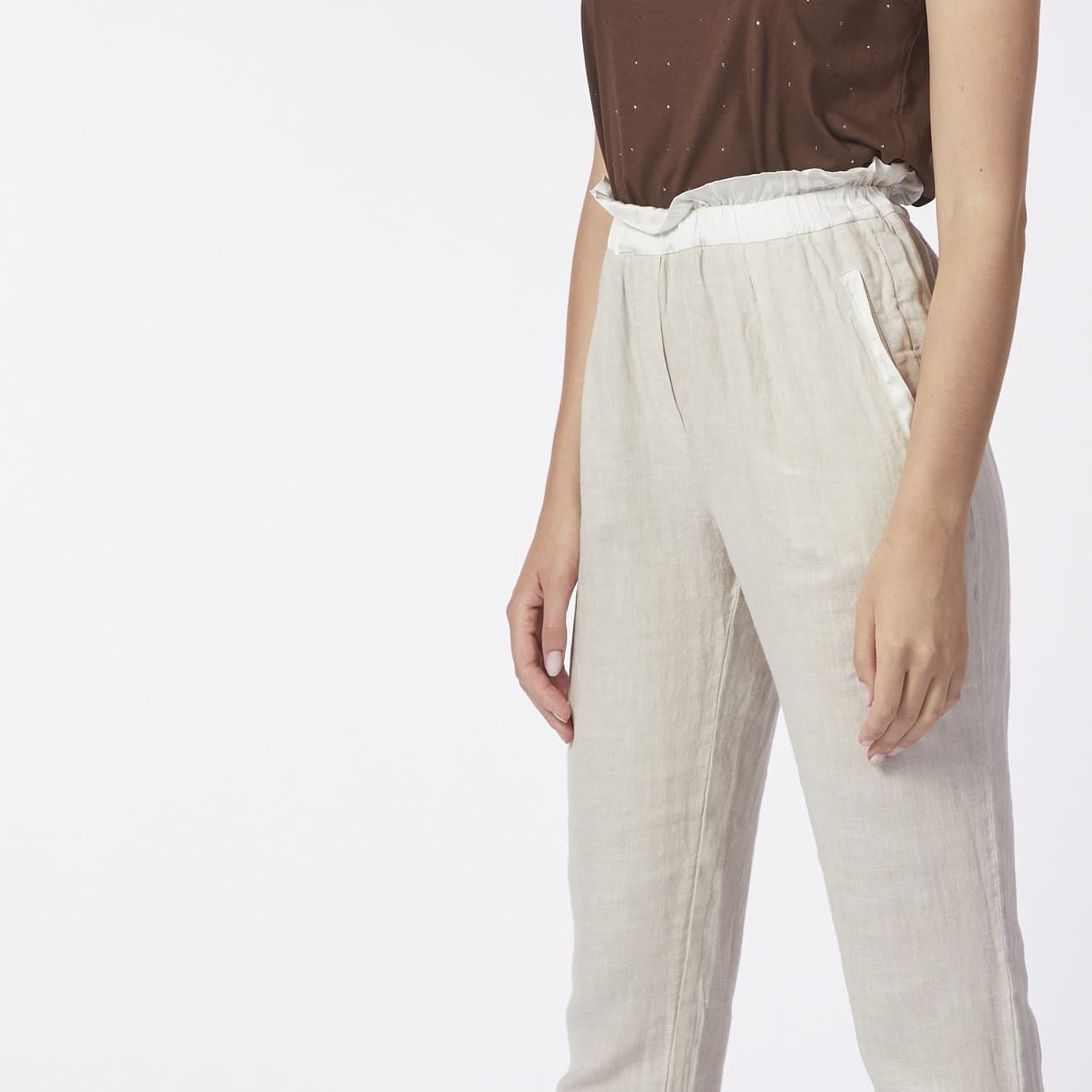 PANTALONE BIMATERIALE VITA ELASTICATA in Pantaloni sportivi 3A Moda Mare Sport - Bellaria Igea Marina, commercioVirtuoso.it