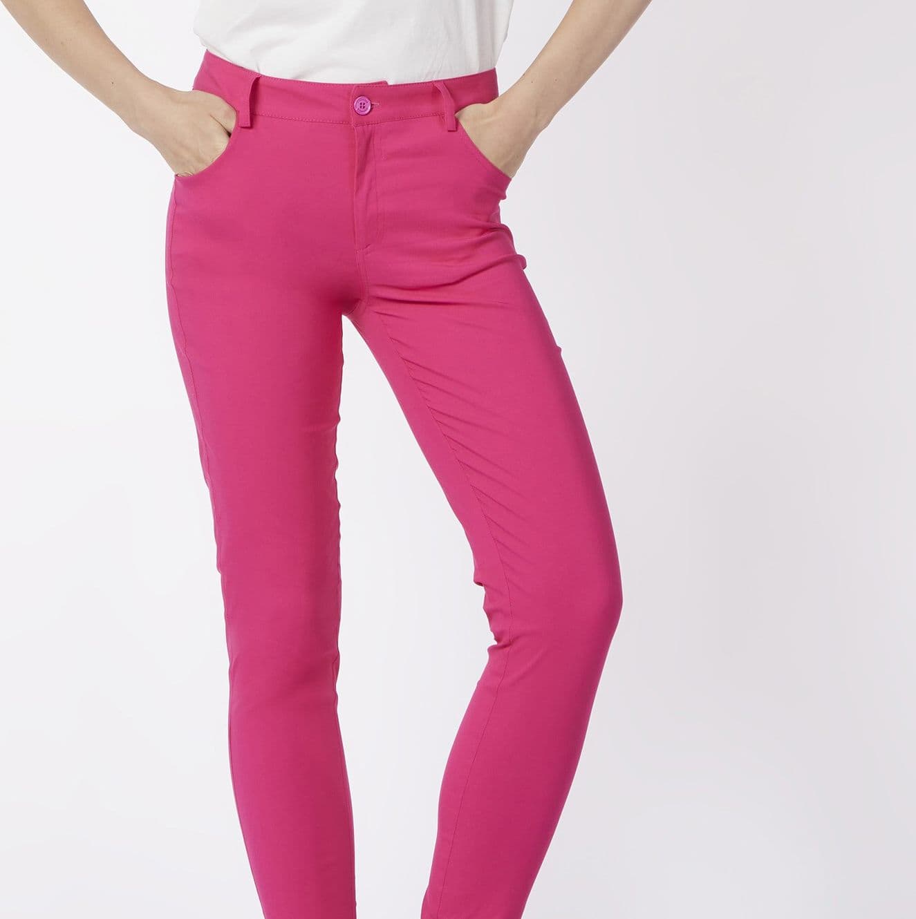 PANTALONE SLIM CON 5 TASCHE in Pantaloni 3A Moda Mare Sport - Bellaria Igea Marina, commercioVirtuoso.it