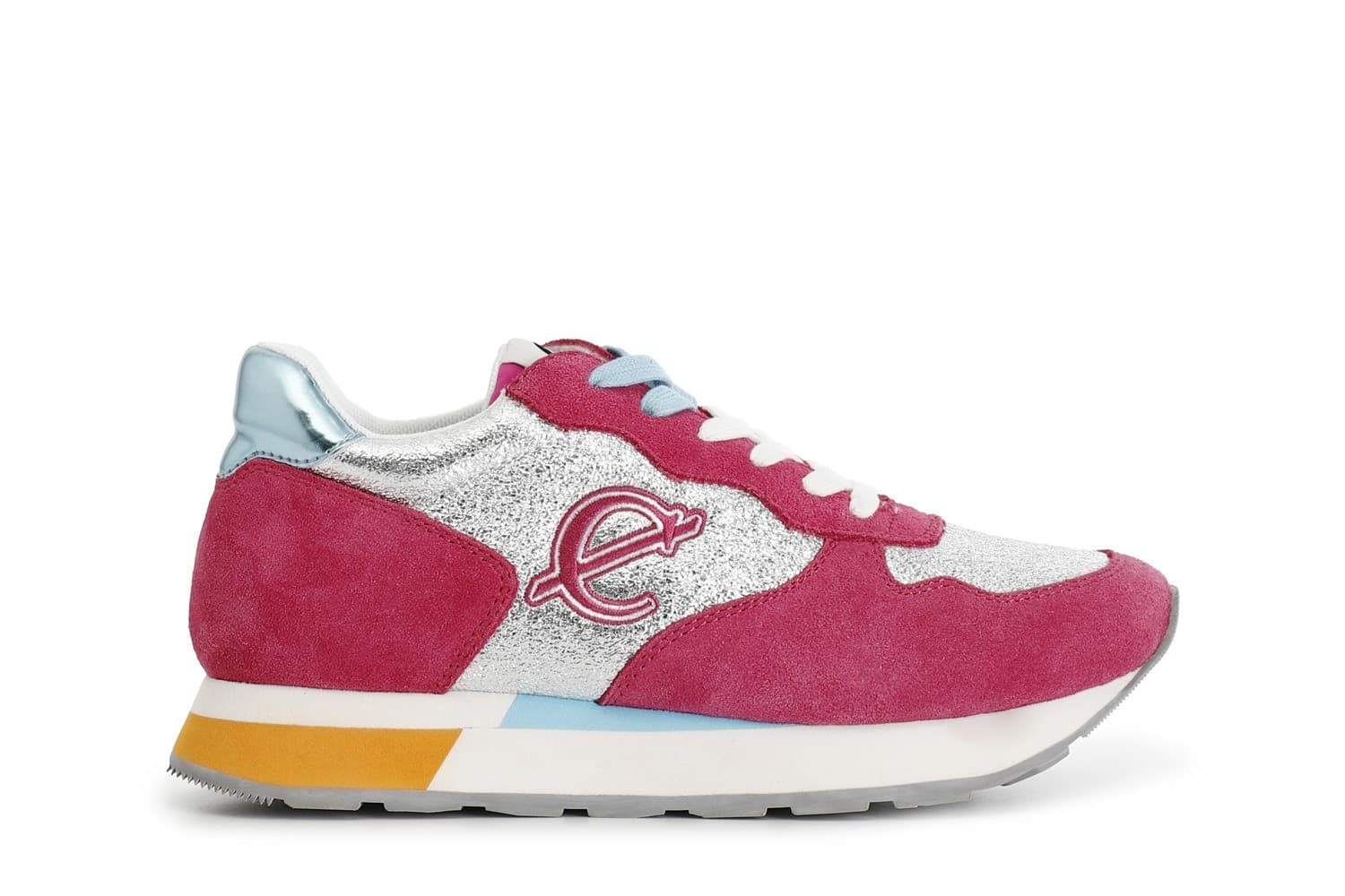 SNEAKER IN PELLE SCAMOSCIATA E GLITTER in Sneaker casual 3A Moda Mare Sport - Bellaria Igea Marina, commercioVirtuoso.it