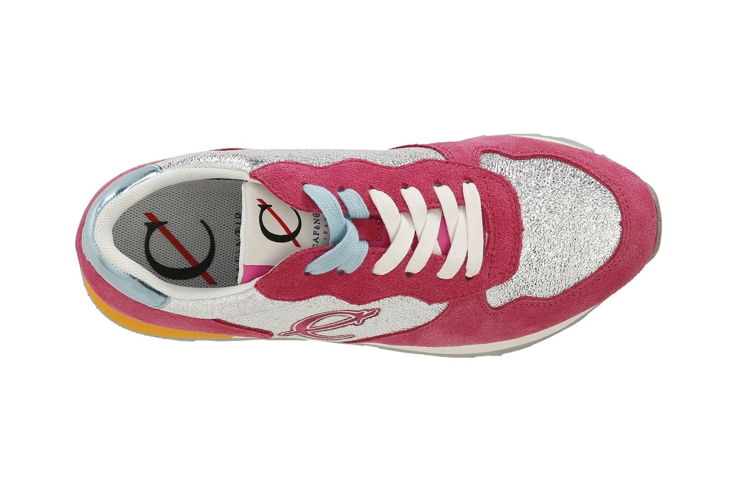 SNEAKER IN PELLE SCAMOSCIATA E GLITTER in Sneaker casual 3A Moda Mare Sport - Bellaria Igea Marina, commercioVirtuoso.it