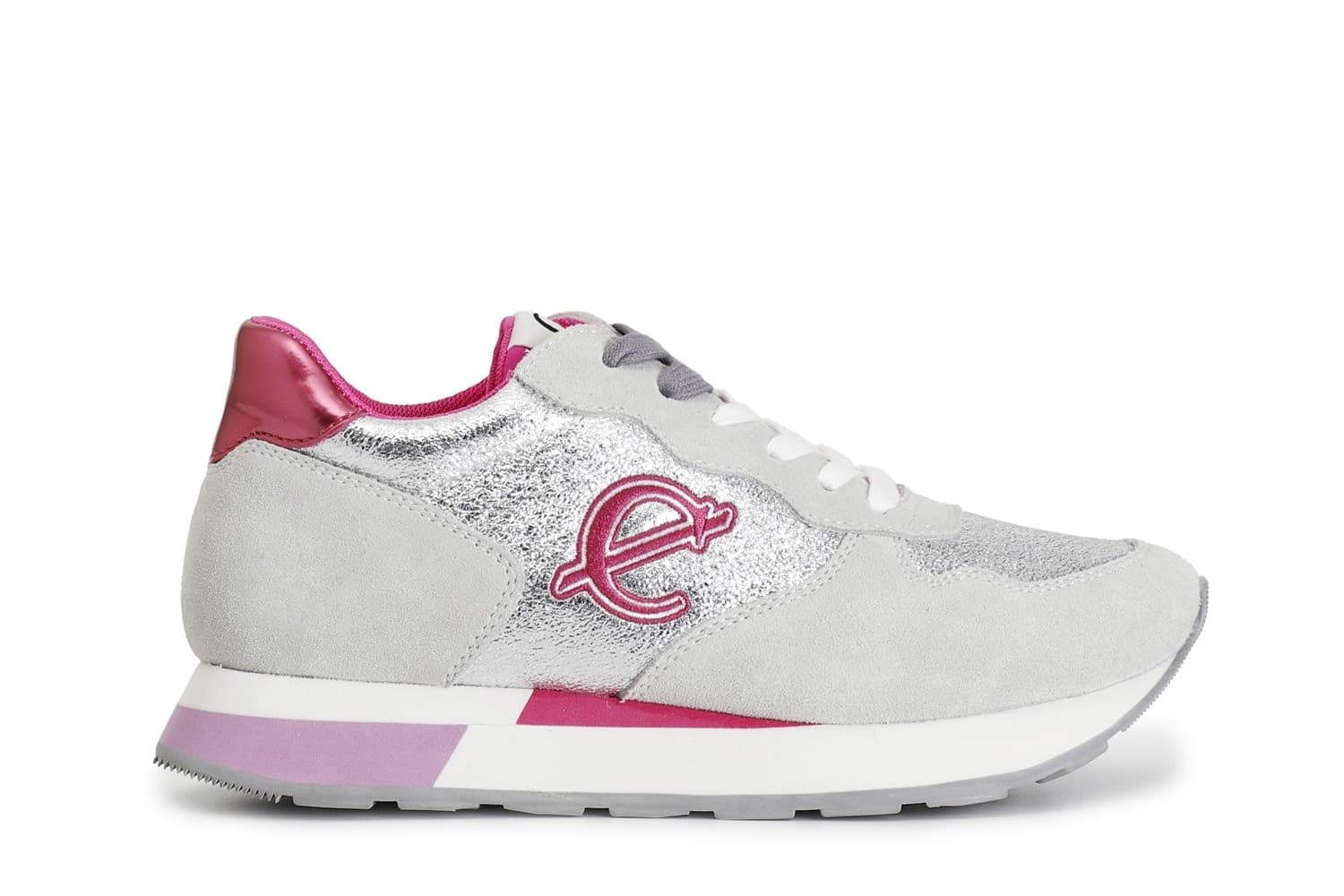 SNEAKER IN PELLE SCAMOSCIATA E GLITTER in Sneaker casual 3A Moda Mare Sport - Bellaria Igea Marina, commercioVirtuoso.it