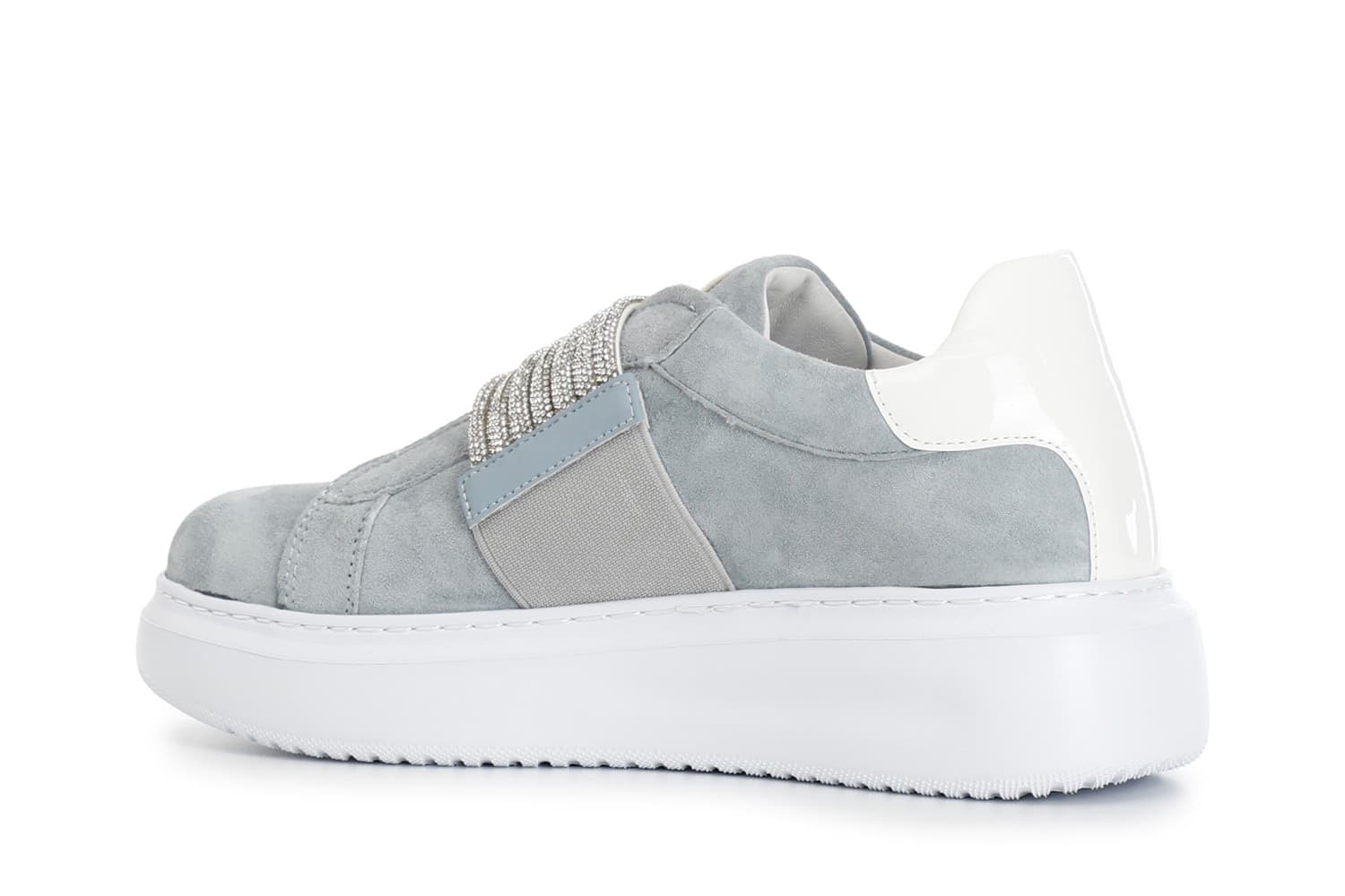 SNEAKERS IN CAMOSCIO CON FASCIA STRASS in Sneaker casual 3A Moda Mare Sport - Bellaria Igea Marina, commercioVirtuoso.it