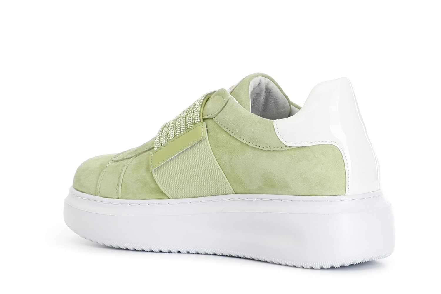 SNEAKERS IN CAMOSCIO CON FASCIA STRASS in Sneaker casual 3A Moda Mare Sport - Bellaria Igea Marina, commercioVirtuoso.it