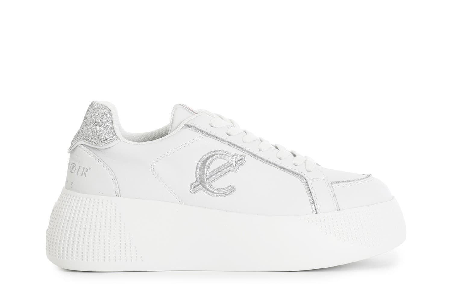 SNEAKERS CON RIPORTI GLITTER E LOGO RICAMATO in Sneaker casual 3A Moda Mare Sport - Bellaria Igea Marina, commercioVirtuoso.it