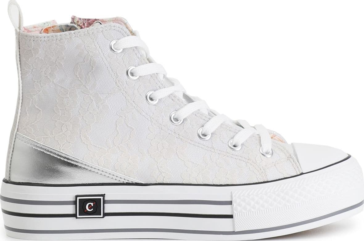 SNEAKERS MID PIZZO DEGRADè CON LACCI STRASS in Sneaker casual 3A Moda Mare Sport - Bellaria Igea Marina, commercioVirtuoso.it