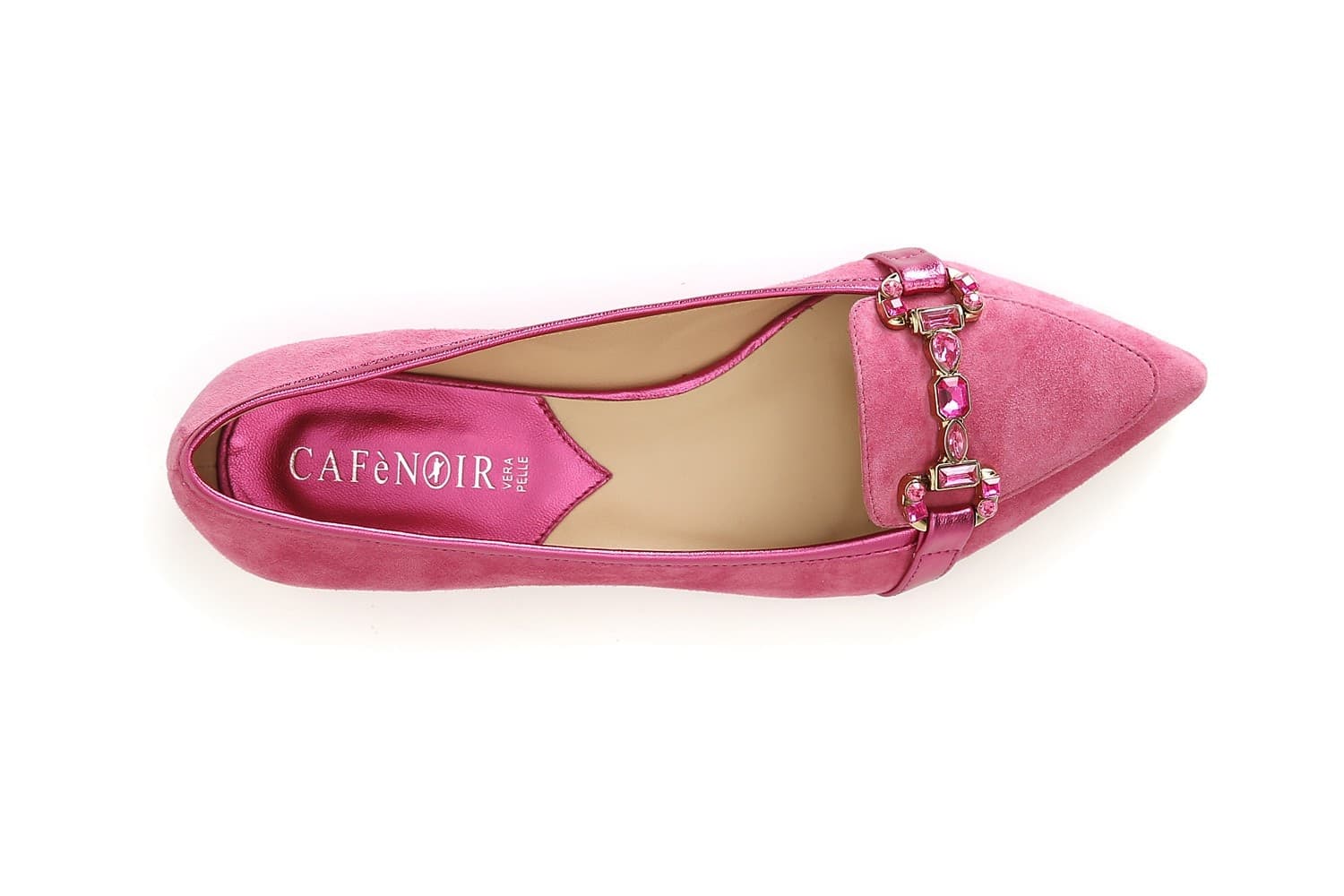 MOCASSINO IN PELLE SCAMOSCIATA CON MORSETTO STRASS in Loafer e mocassini 3A Moda Mare Sport - Bellaria Igea Marina, commercioVirtuoso.it