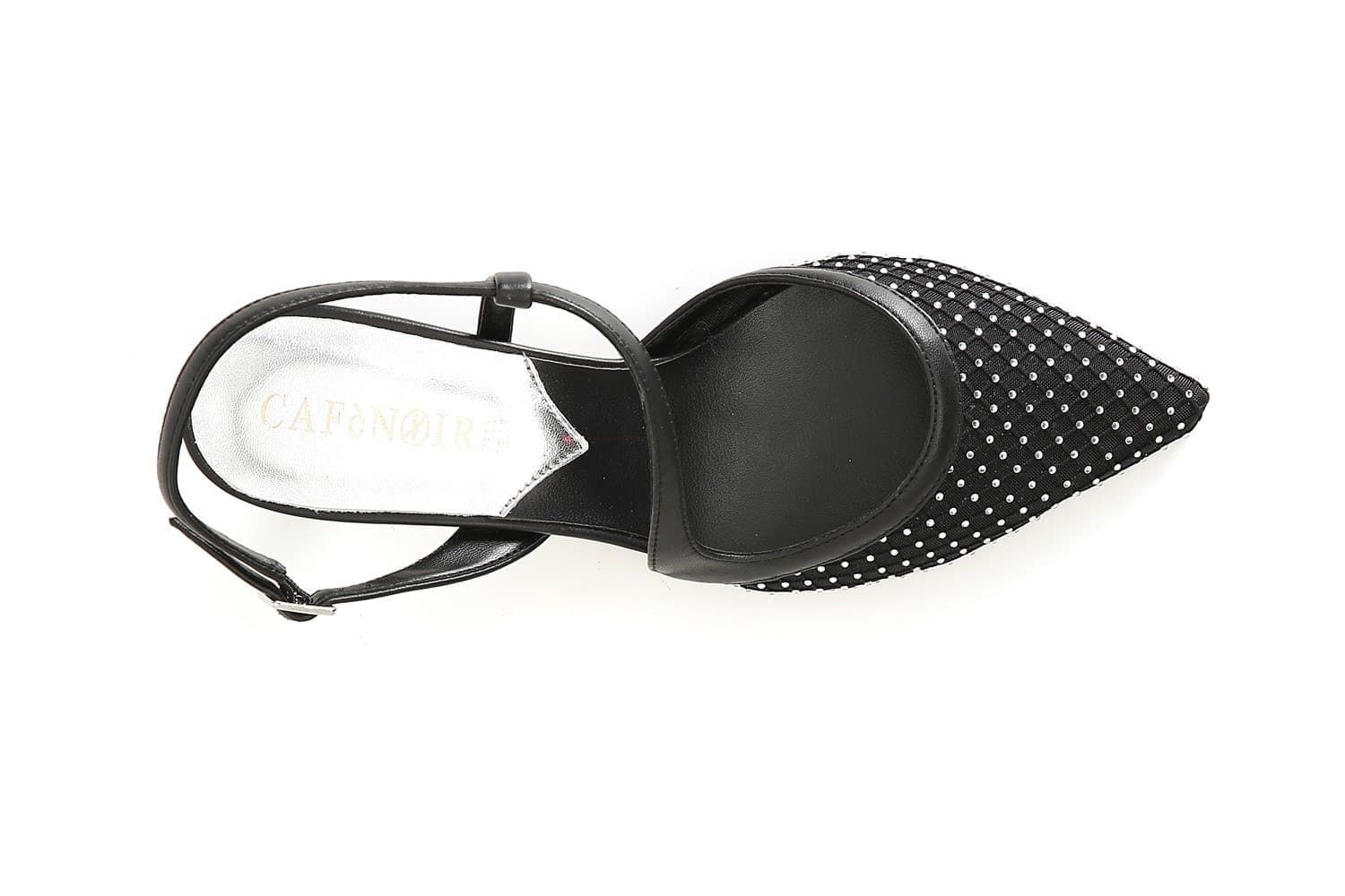 SCARPA APERTA DIETRO MODELLO ASIMMETRICO RETINA CON STRASS DAVANTI in Scarpe da ballo da donna 3A Moda Mare Sport - Bellaria Igea Marina, commercioVirtuoso.it