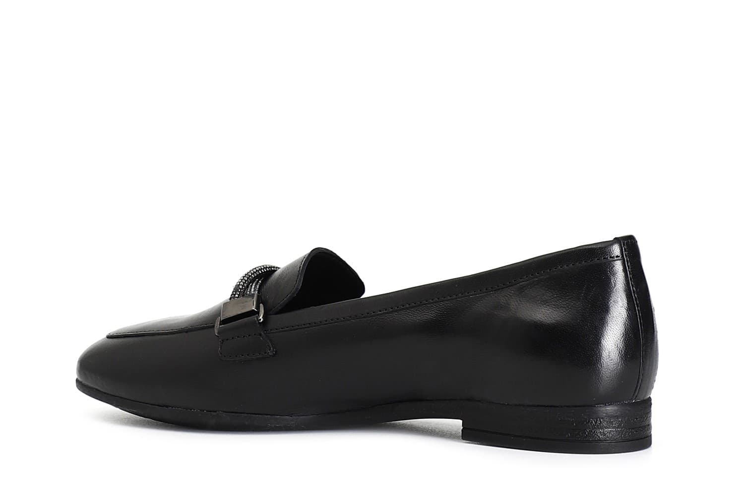 MOCASSINO IN PELLE CON MORSETTO STRASS in Loafer e mocassini 3A Moda Mare Sport - Bellaria Igea Marina, commercioVirtuoso.it