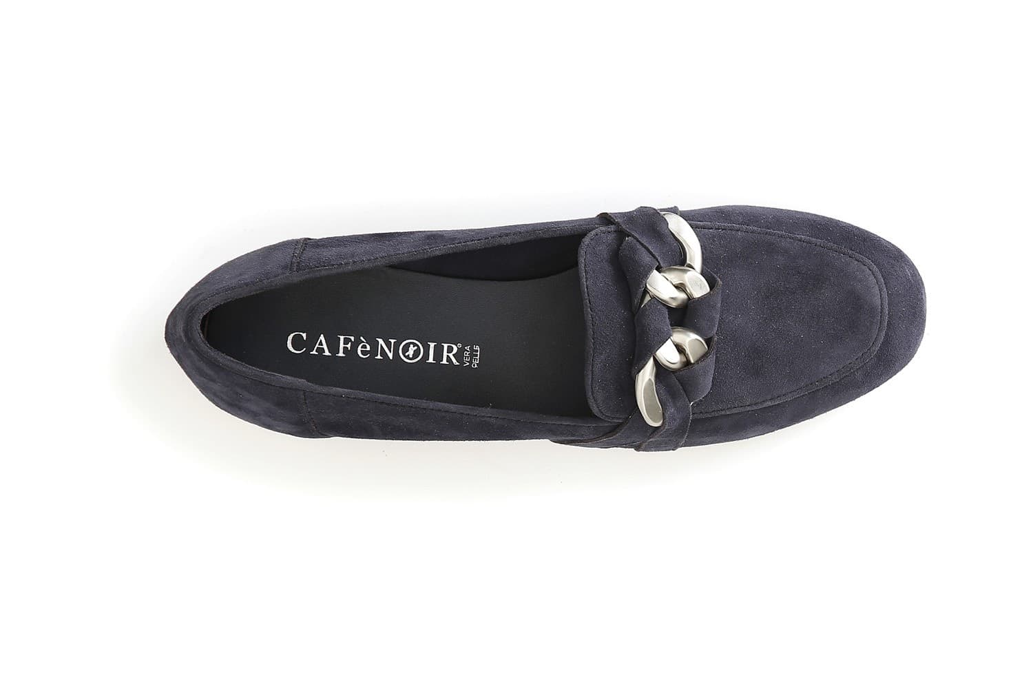MOCASSINO IN PELLE SCAMOSCIATA CON MORSETTO CATENA in Loafer e mocassini 3A Moda Mare Sport - Bellaria Igea Marina, commercioVirtuoso.it