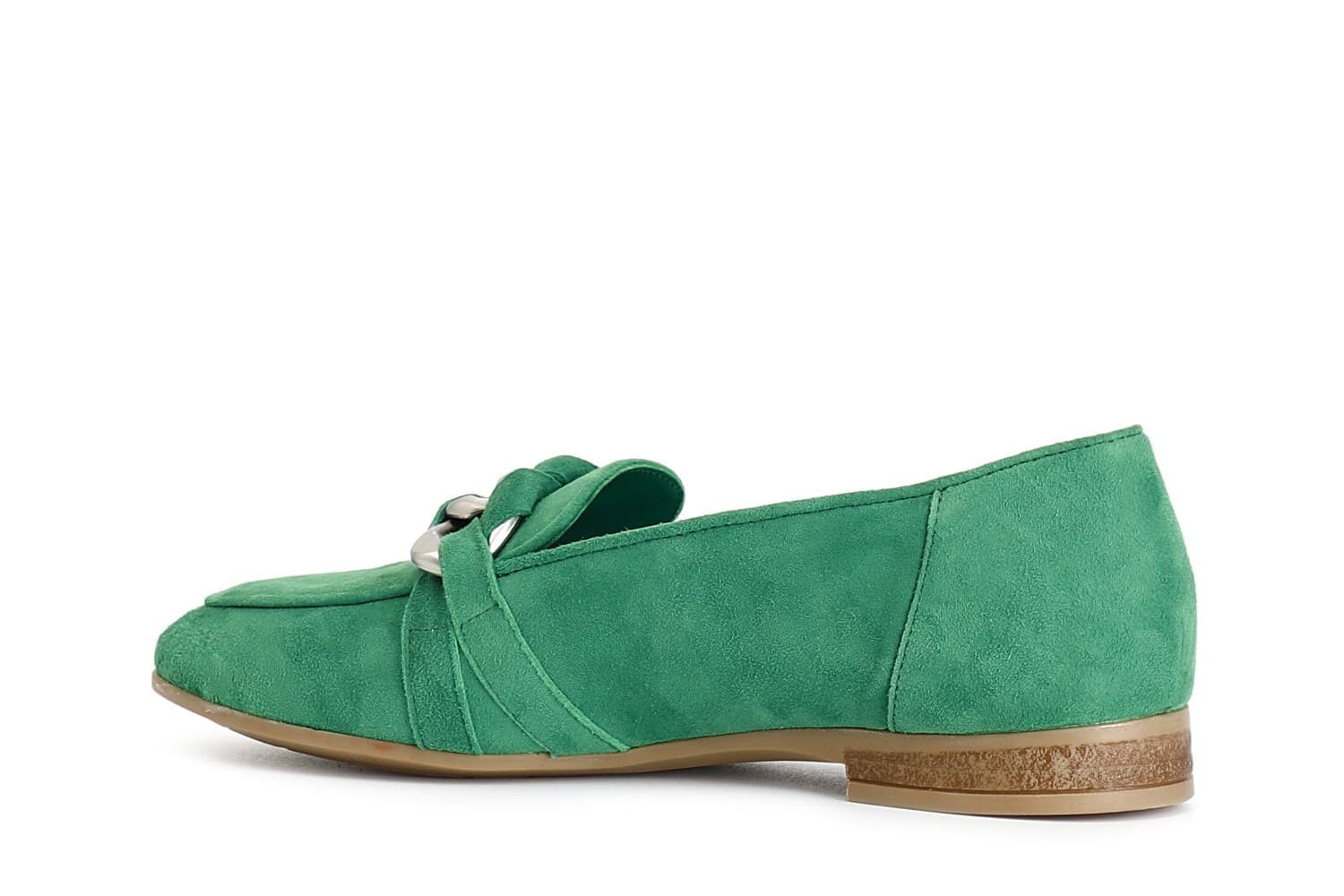 MOCASSINO IN PELLE SCAMOSCIATA CON MORSETTO CATENA in Loafer e mocassini 3A Moda Mare Sport - Bellaria Igea Marina, commercioVirtuoso.it