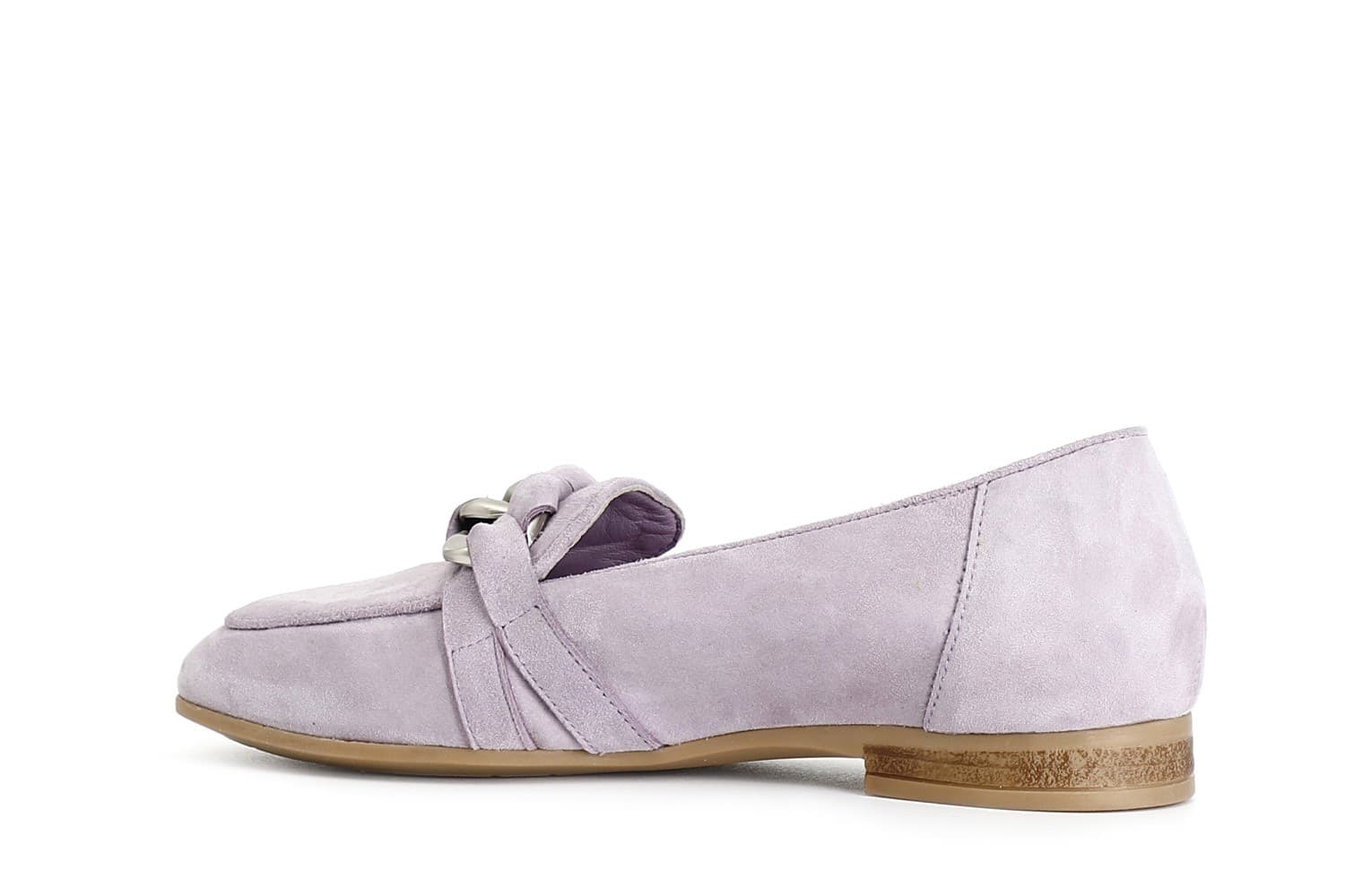 MOCASSINO IN PELLE SCAMOSCIATA CON MORSETTO CATENA in Loafer e mocassini 3A Moda Mare Sport - Bellaria Igea Marina, commercioVirtuoso.it