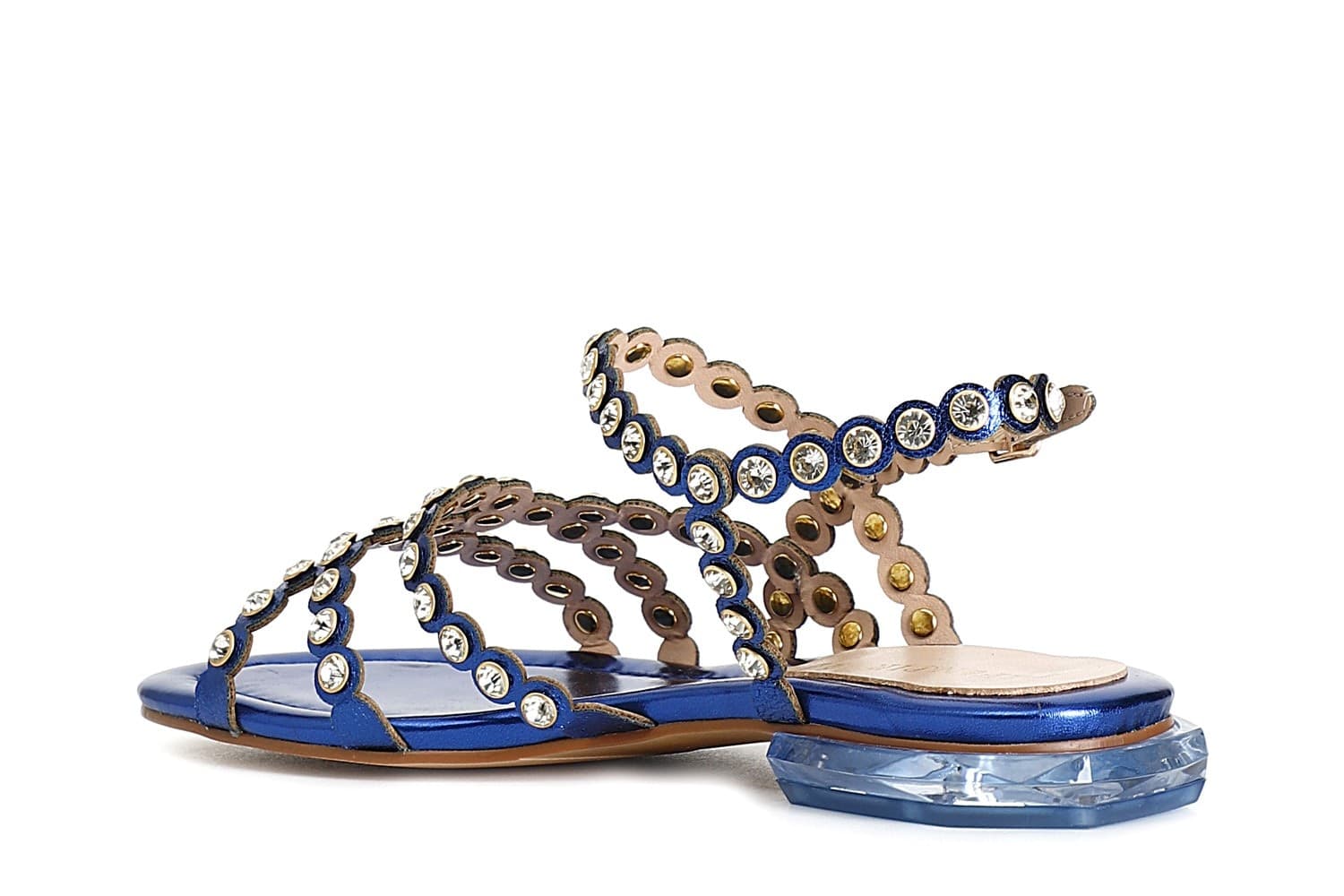 SANDALO ASIMMETRICO CON STRASS in Sandali moda 3A Moda Mare Sport - Bellaria Igea Marina, commercioVirtuoso.it