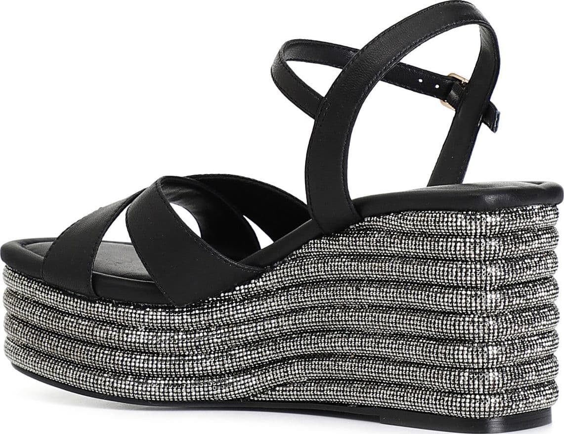 SANDALO INCROCIO IN NAPPA CON ZEPPA STRASS in Sandali moda 3A Moda Mare Sport - Bellaria Igea Marina, commercioVirtuoso.it