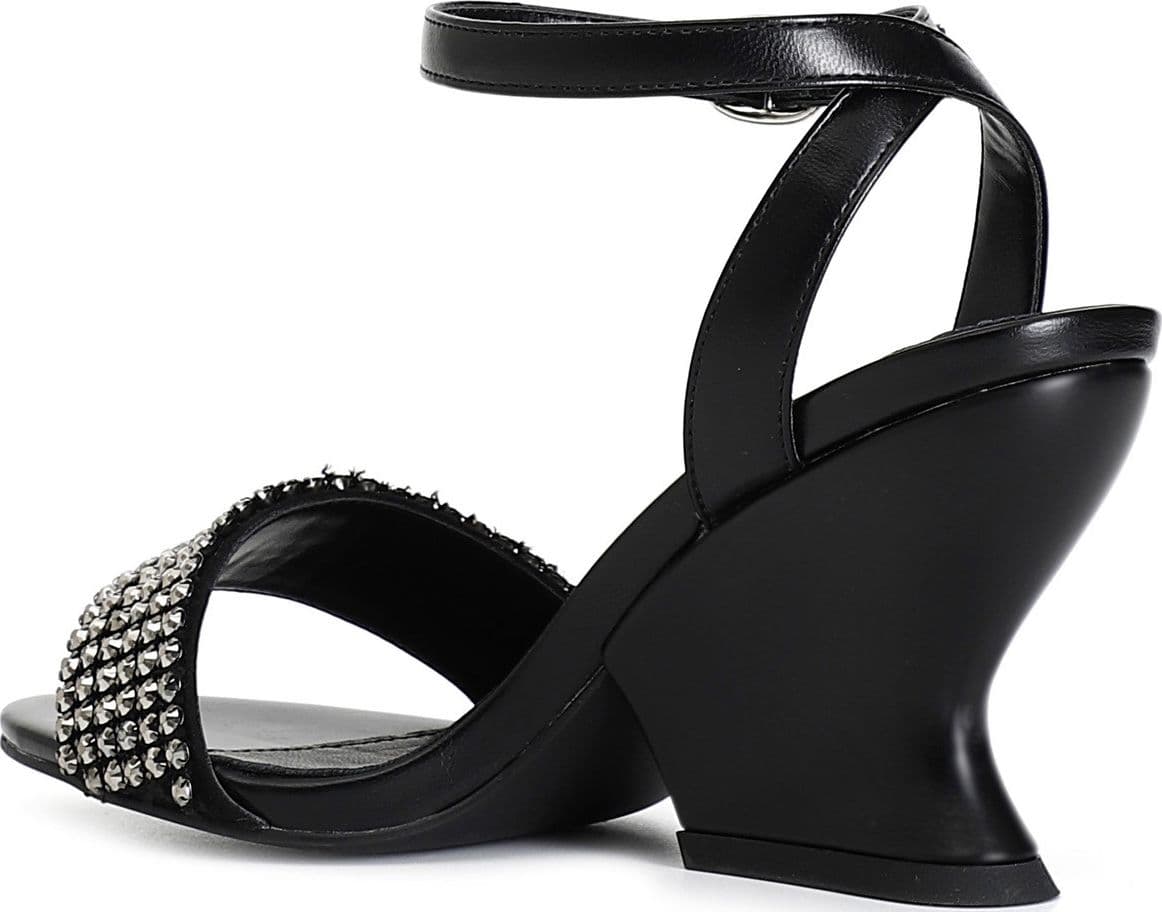 SANDALO CON FASCIA STRASS E CINTURINO ALLA CAVIGLIA in Sandali moda 3A Moda Mare Sport - Bellaria Igea Marina, commercioVirtuoso.it