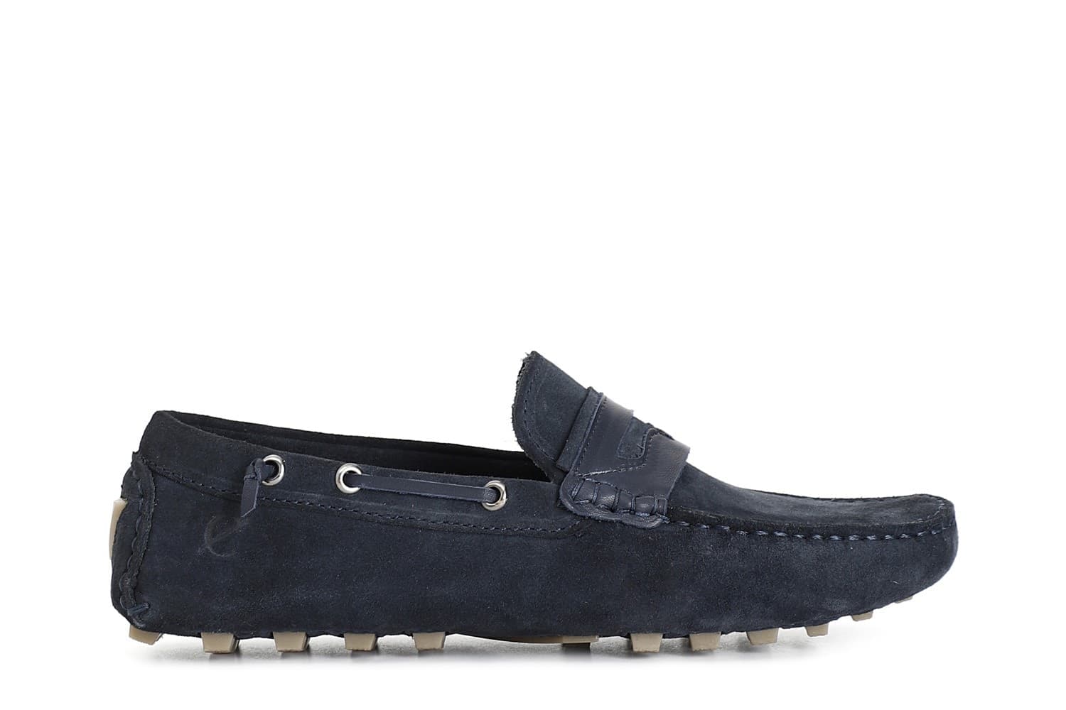 MOCASSINO IN PELLE SCAMOSCIATA CON PASSANTE SUOLA DRIVER in Loafer e mocassini 3A Moda Mare Sport - Bellaria Igea Marina, commercioVirtuoso.it