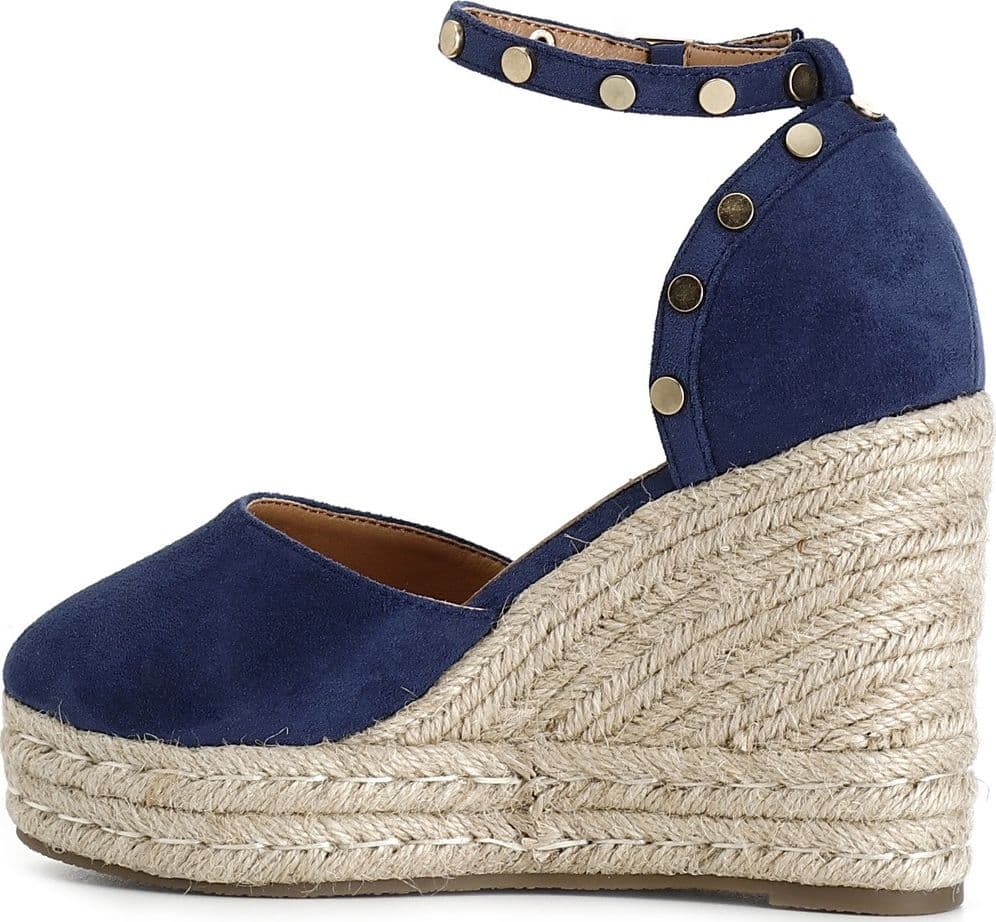 DÉCOLLETÉ IN TESSUTO CON BORCHIE SU ZEPPA CORDA in Supporti per i piedi 3A Moda Mare Sport - Bellaria Igea Marina, commercioVirtuoso.it