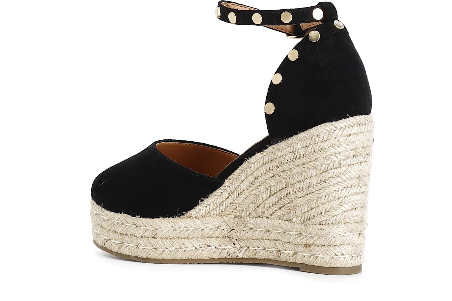DÉCOLLETÉ IN TESSUTO CON BORCHIE SU ZEPPA CORDA in Supporti per i piedi 3A Moda Mare Sport - Bellaria Igea Marina, commercioVirtuoso.it