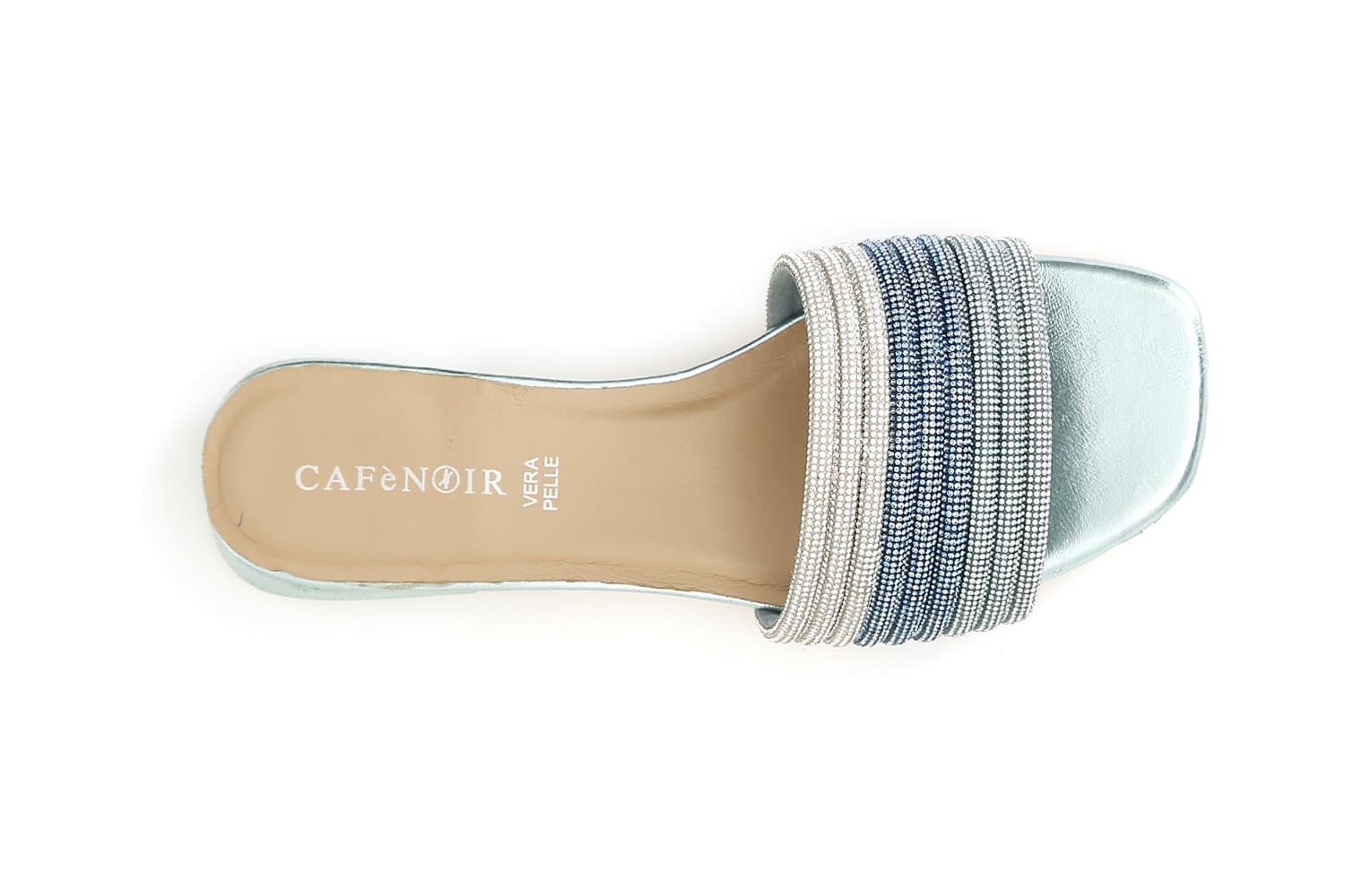 CIABATTA CON MIGNONS STRASS EFFETTO LAMINATO in Pantofole 3A Moda Mare Sport - Bellaria Igea Marina, commercioVirtuoso.it