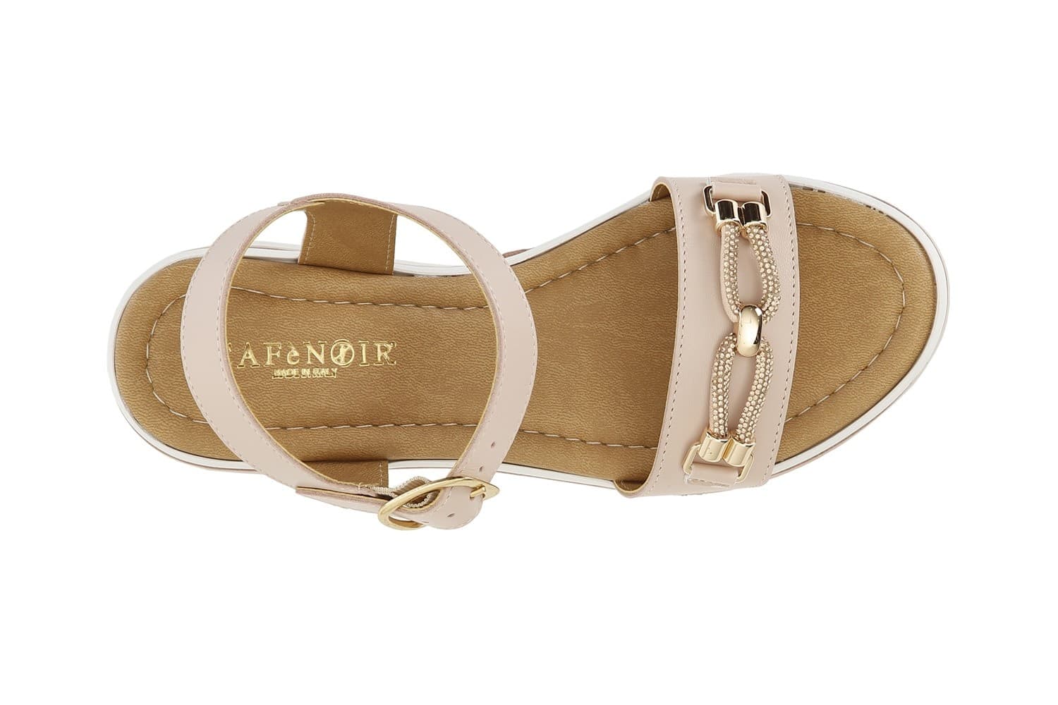SANDALO IN NAPPA CON ACCESSORIO STRASS in Sandali moda 3A Moda Mare Sport - Bellaria Igea Marina, commercioVirtuoso.it