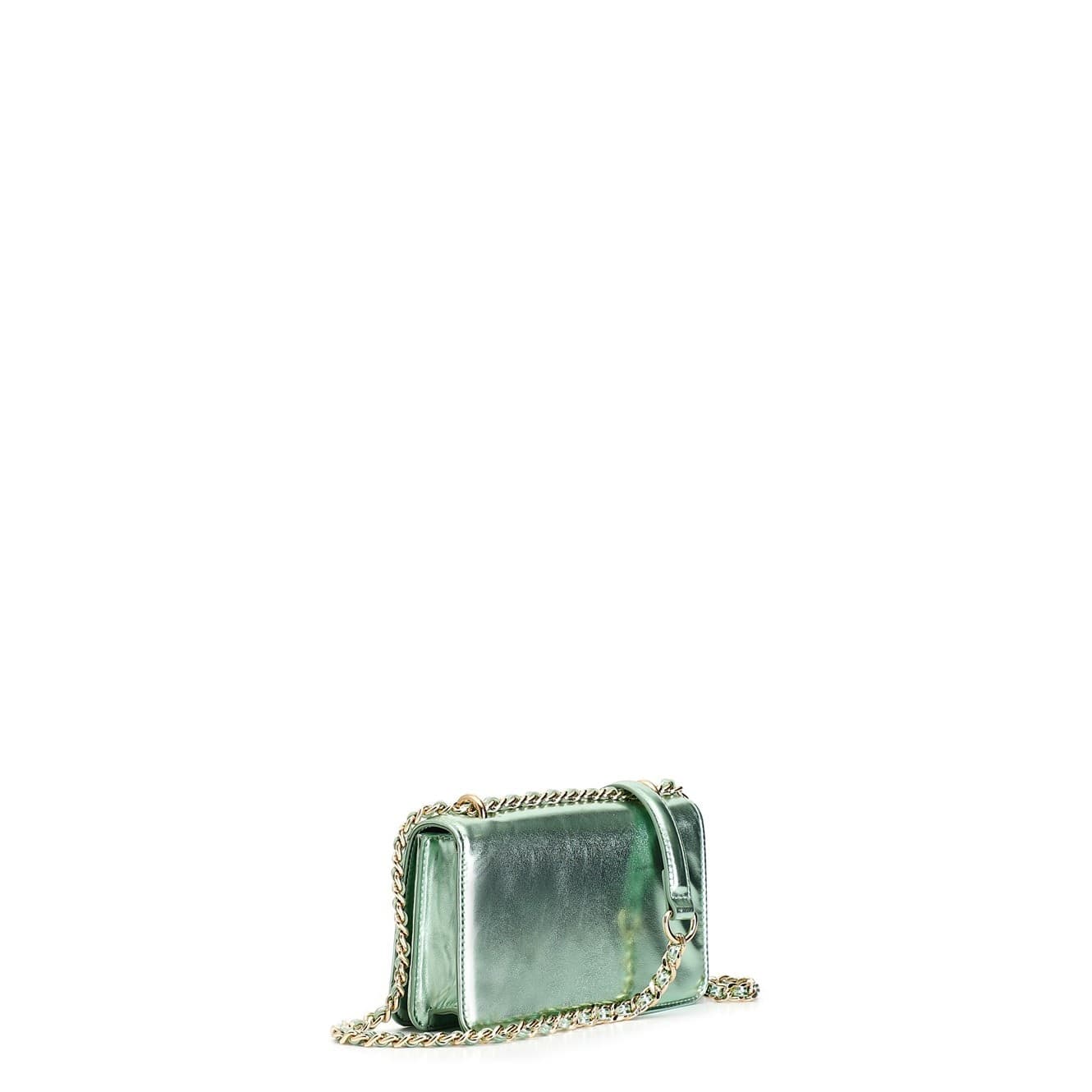MINIBAG CON PATTINA CON MATERIALE EFFETTO METALLIZZATO E TRACOLLA CATENA in Borse a tracolla 3A Moda Mare Sport - Bellaria Igea Marina, commercioVirtuoso.it
