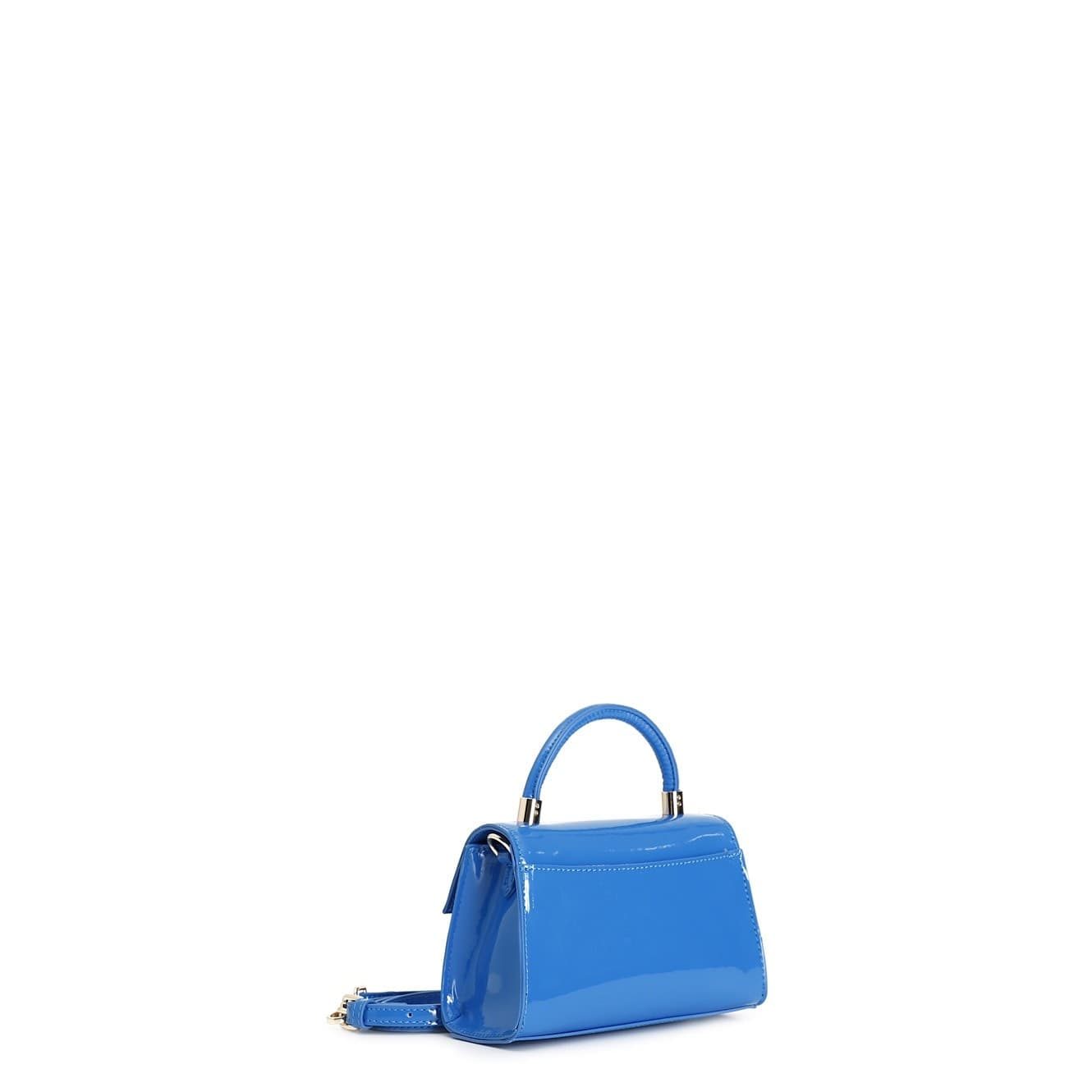 BORSA A MANO EFFETTO VERNICE CON PATTINA LOGO TONO SU TONO in Borse a tracolla 3A Moda Mare Sport - Bellaria Igea Marina, commercioVirtuoso.it