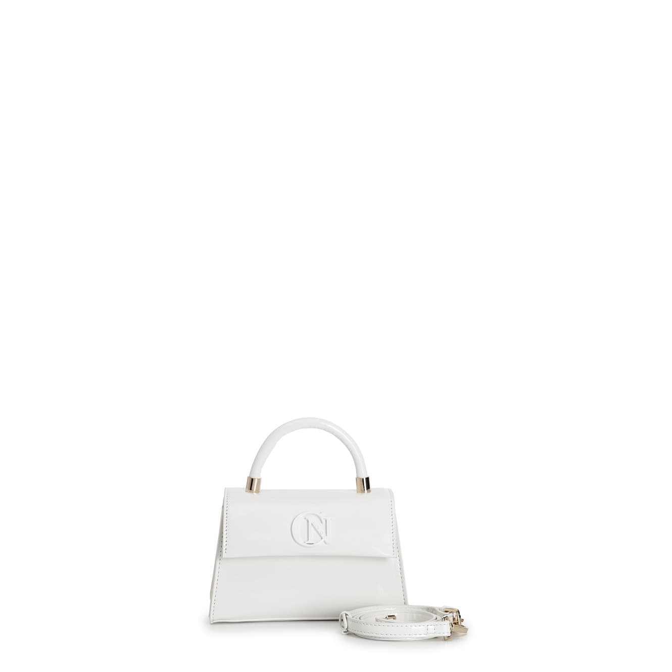 BORSA A MANO EFFETTO VERNICE CON PATTINA LOGO TONO SU TONO in Borse a tracolla 3A Moda Mare Sport - Bellaria Igea Marina, commercioVirtuoso.it