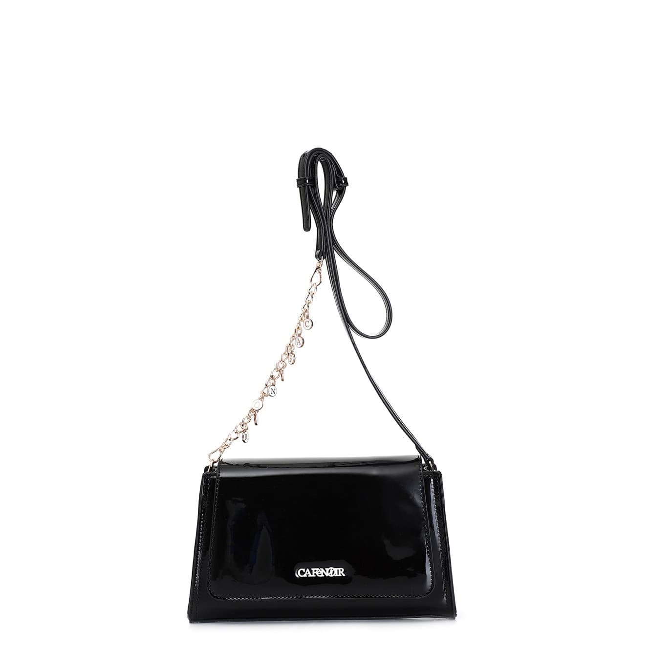 TRACOLLINA CON PATTINA EFFETTO VERNICE CON DETTAGLIO CATENA E LOGO CHARMS in Pochette e Clutch 3A Moda Mare Sport - Bellaria Igea Marina, commercioVirtuoso.it