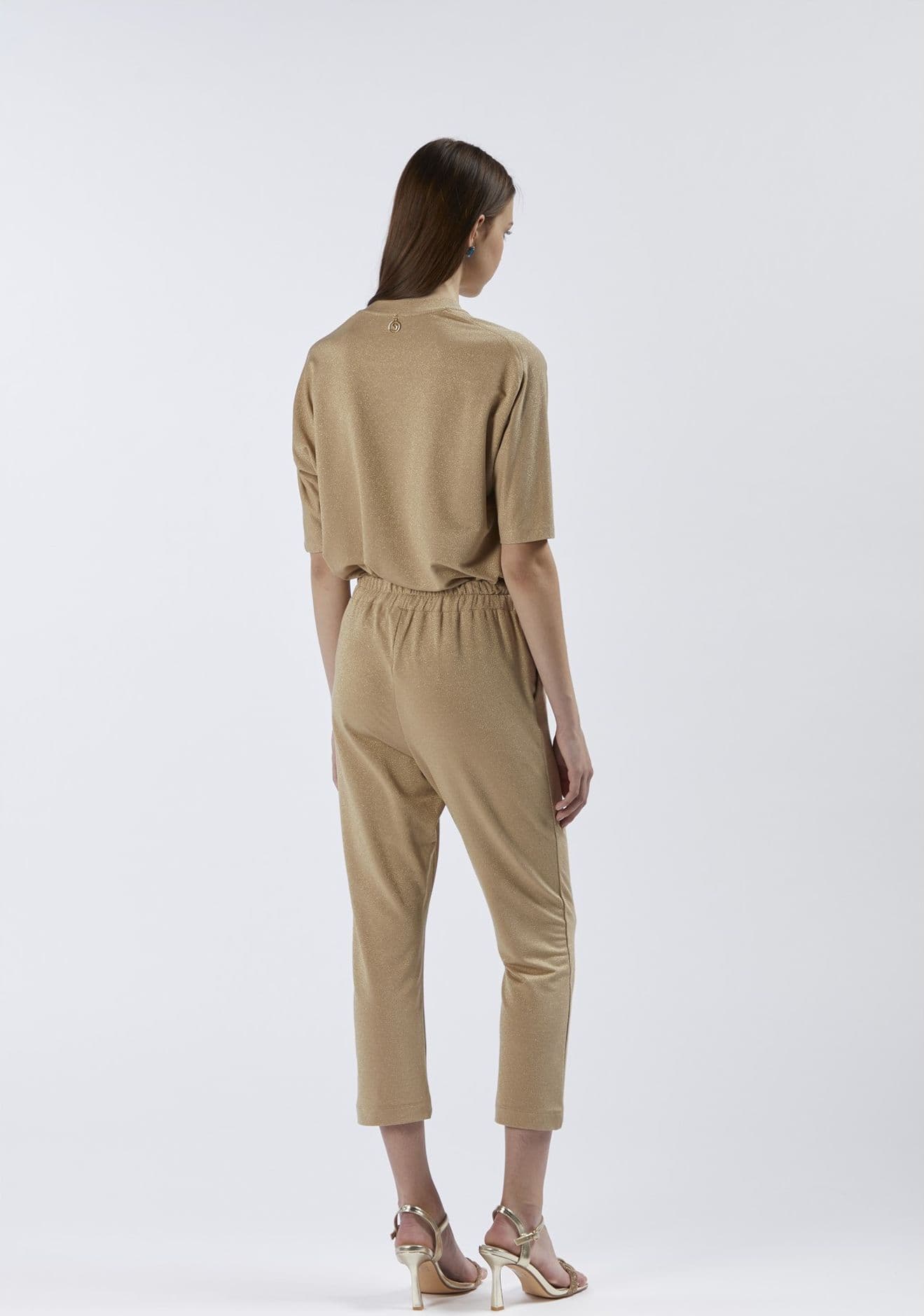 PANTALONE JOGGHER TESSUTO LUREX in Pantaloni 3A Moda Mare Sport - Bellaria Igea Marina, commercioVirtuoso.it