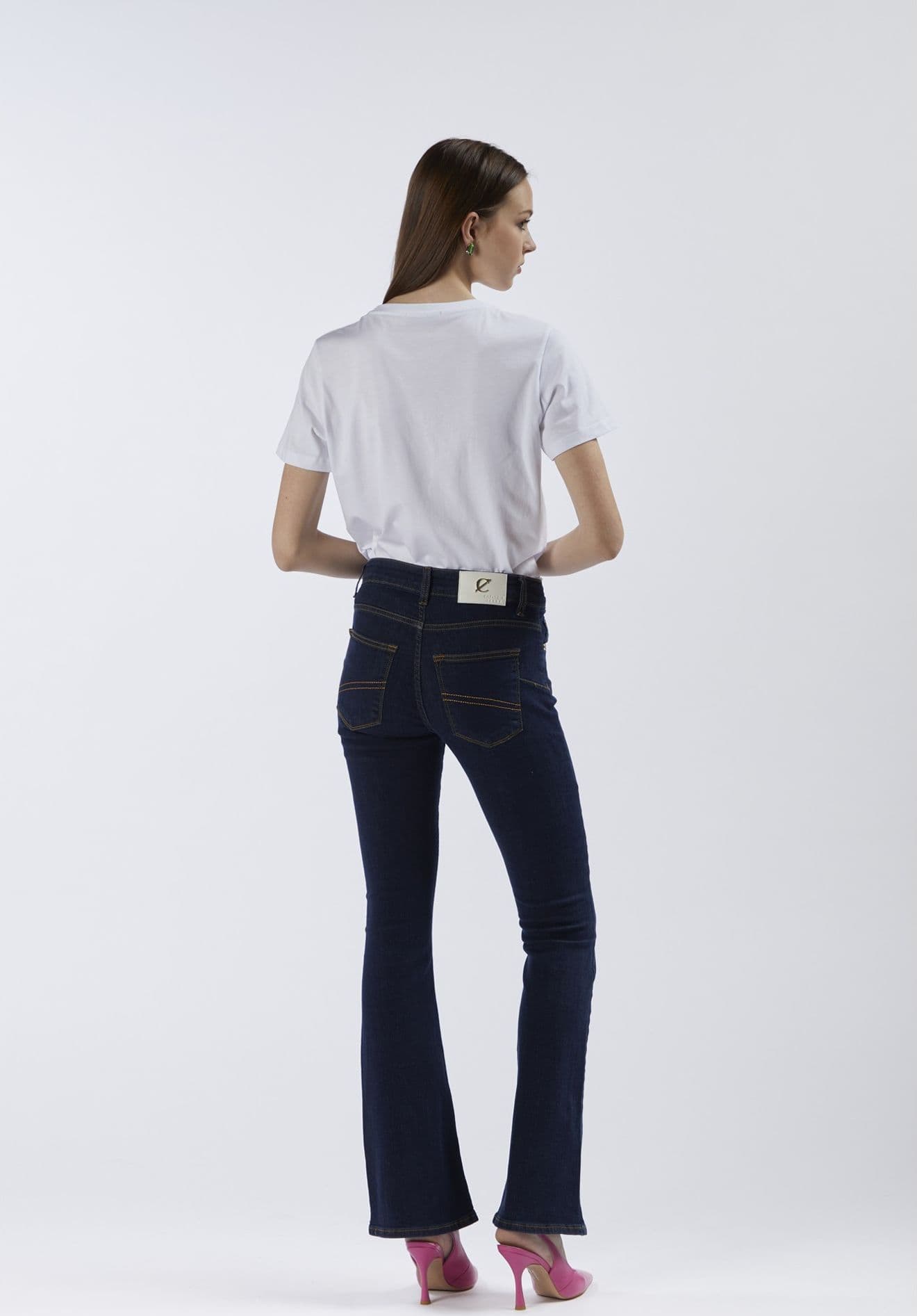 PANTALONE FLARE CON BOTTONIERA in Pantaloni 3A Moda Mare Sport - Bellaria Igea Marina, commercioVirtuoso.it