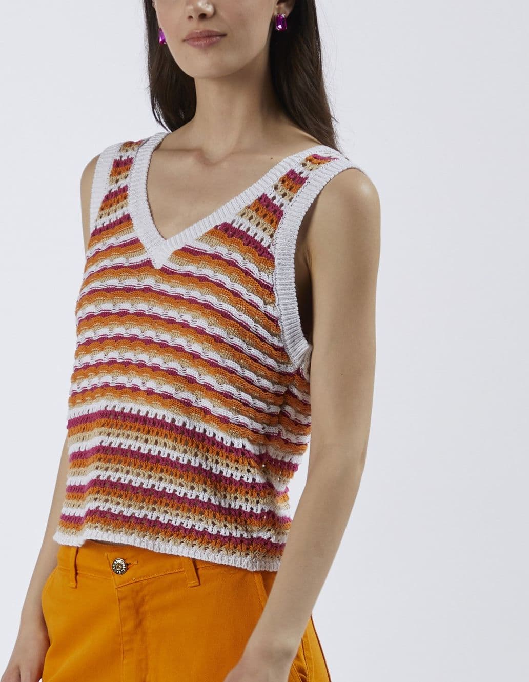 CANOTTIERA CROCHET in Canotte e top 3A Moda Mare Sport - Bellaria Igea Marina, commercioVirtuoso.it