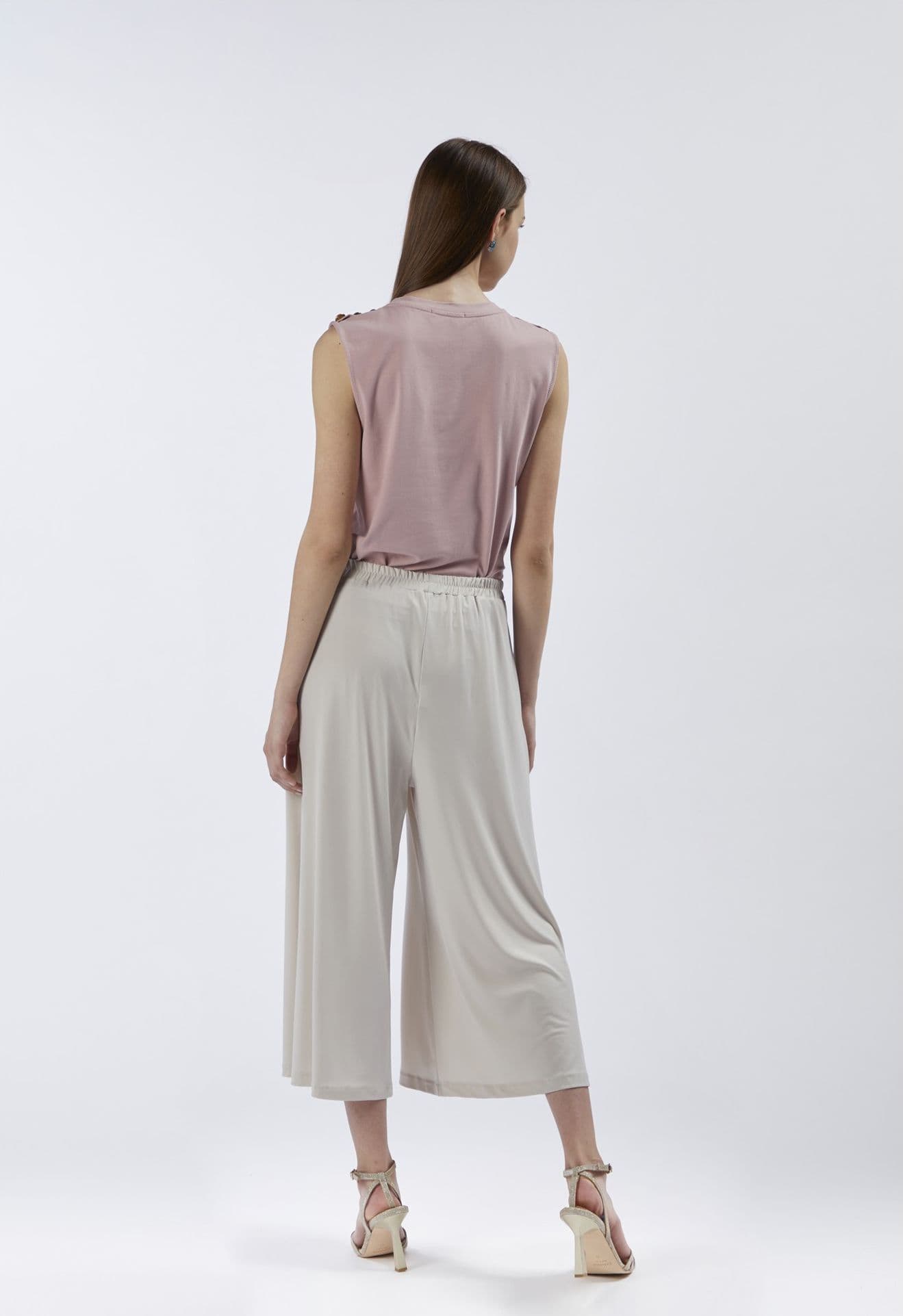 PANTALONE CULOTTE CON ELASTICO in Pantaloni 3A Moda Mare Sport - Bellaria Igea Marina, commercioVirtuoso.it