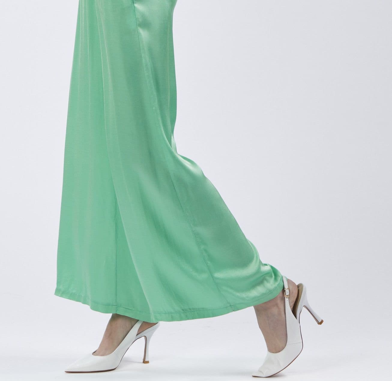 PANTALONI PALAZZO IN SATIN in Pantaloni 3A Moda Mare Sport - Bellaria Igea Marina, commercioVirtuoso.it