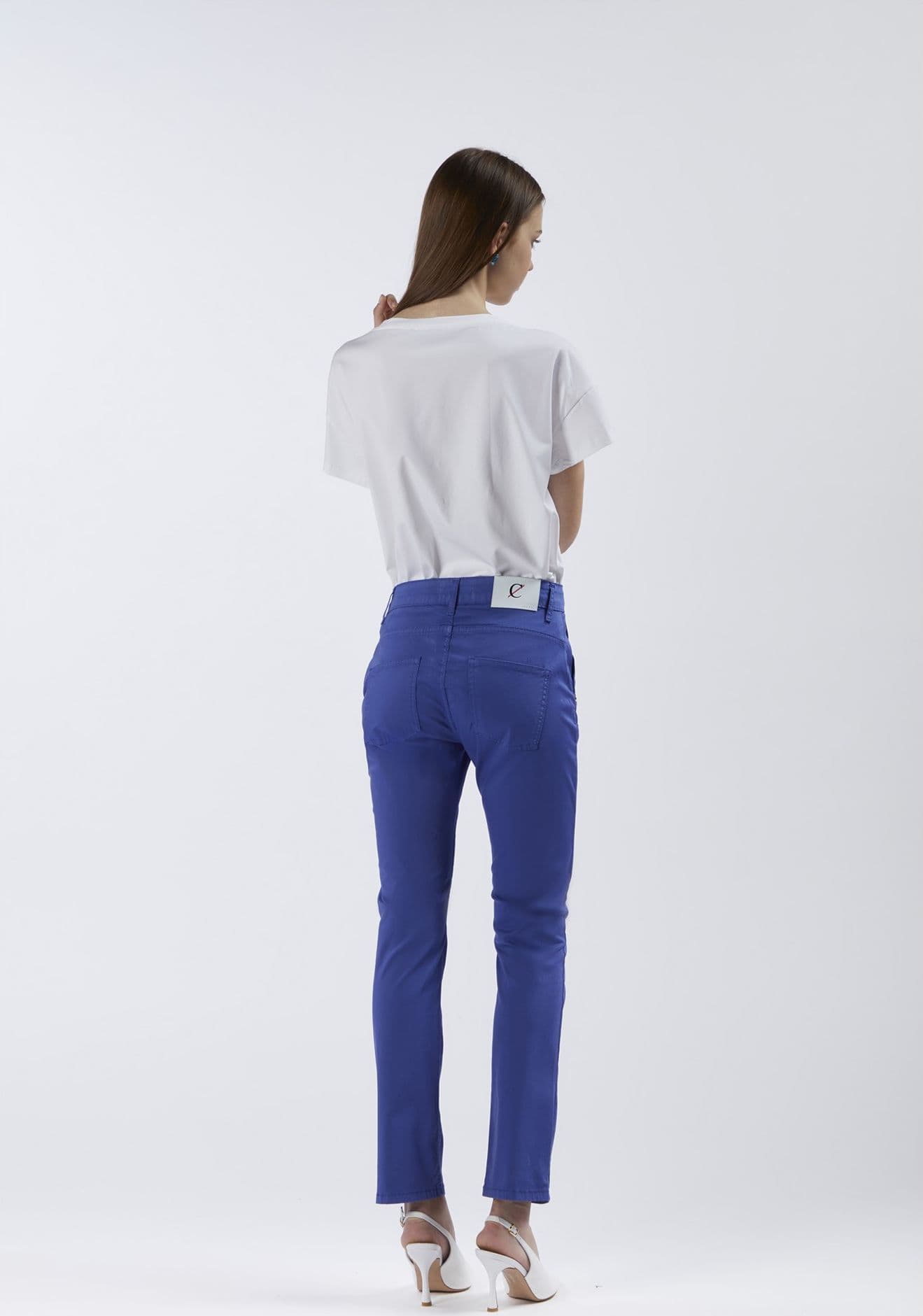 PANTALONE SLIM TINTO CAPO in Pantaloni 3A Moda Mare Sport - Bellaria Igea Marina, commercioVirtuoso.it