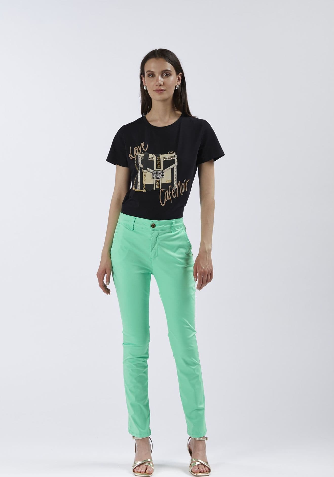 PANTALONE SLIM TINTO CAPO in Pantaloni 3A Moda Mare Sport - Bellaria Igea Marina, commercioVirtuoso.it